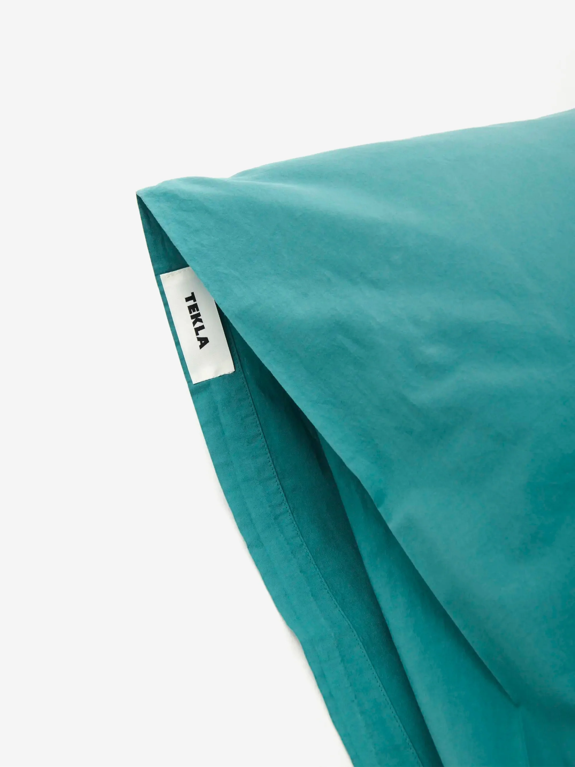 TEKLA Percale Pillow Case 50cm x 75cm - Vintage Green - Image 3