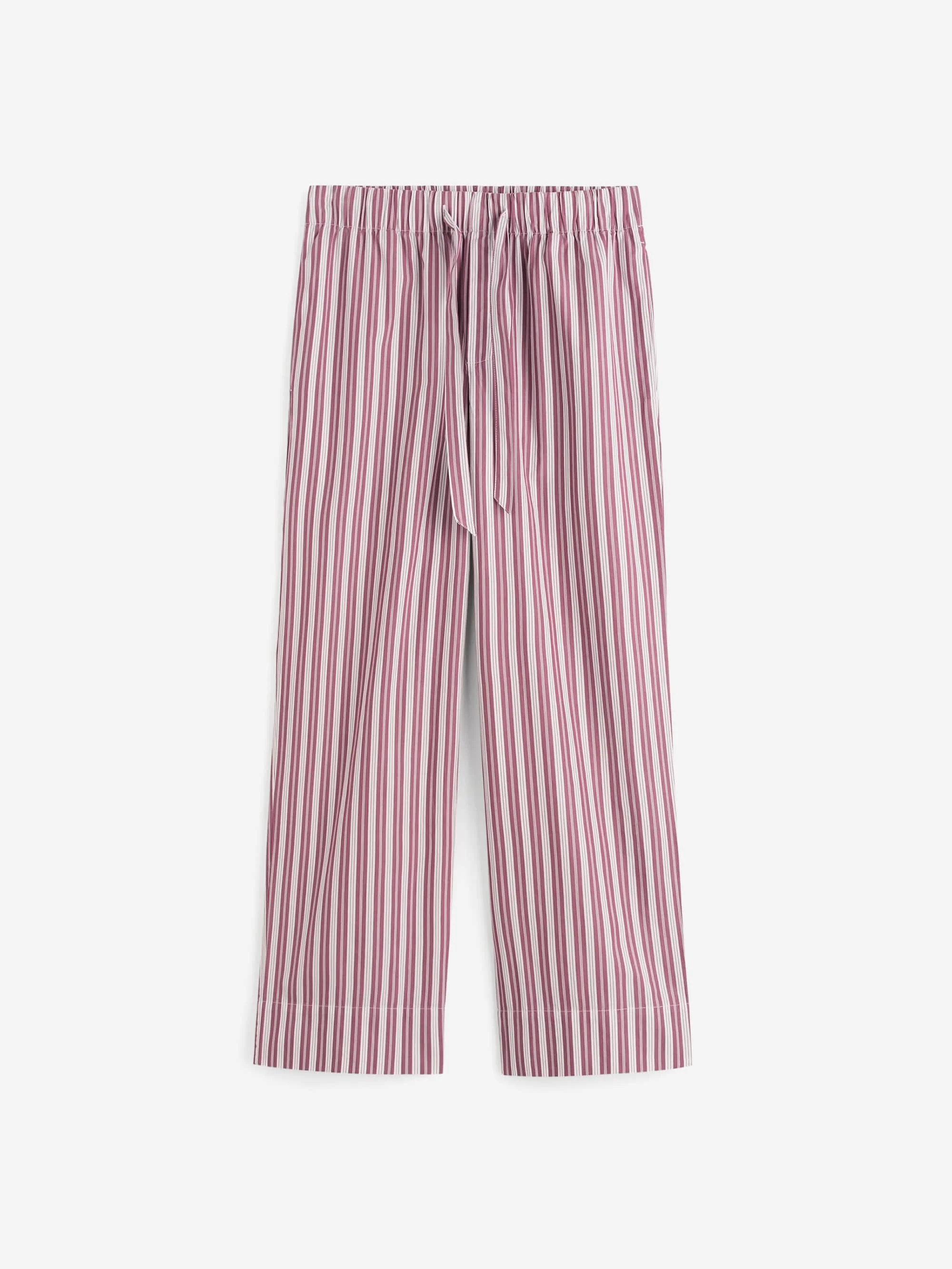 TEKLA Poplin Pyjama Pants - Rhubarb Stripes