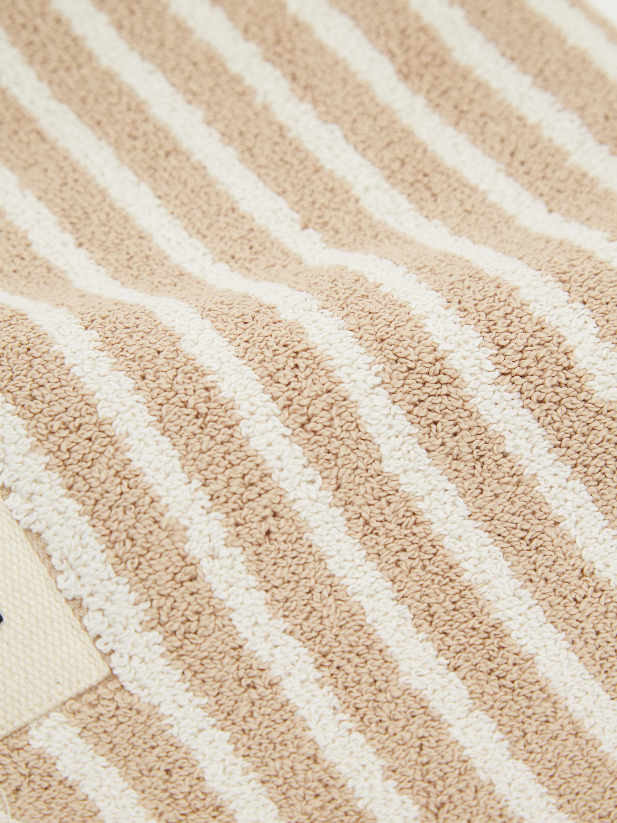 TEKLA Striped Bath Mat - Ivory Stripes - Image 3