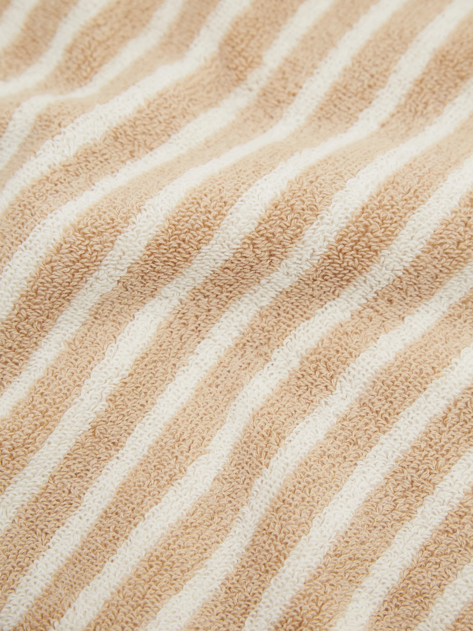 TEKLA Striped Hand Towel - Ivory Stripes - Image 3