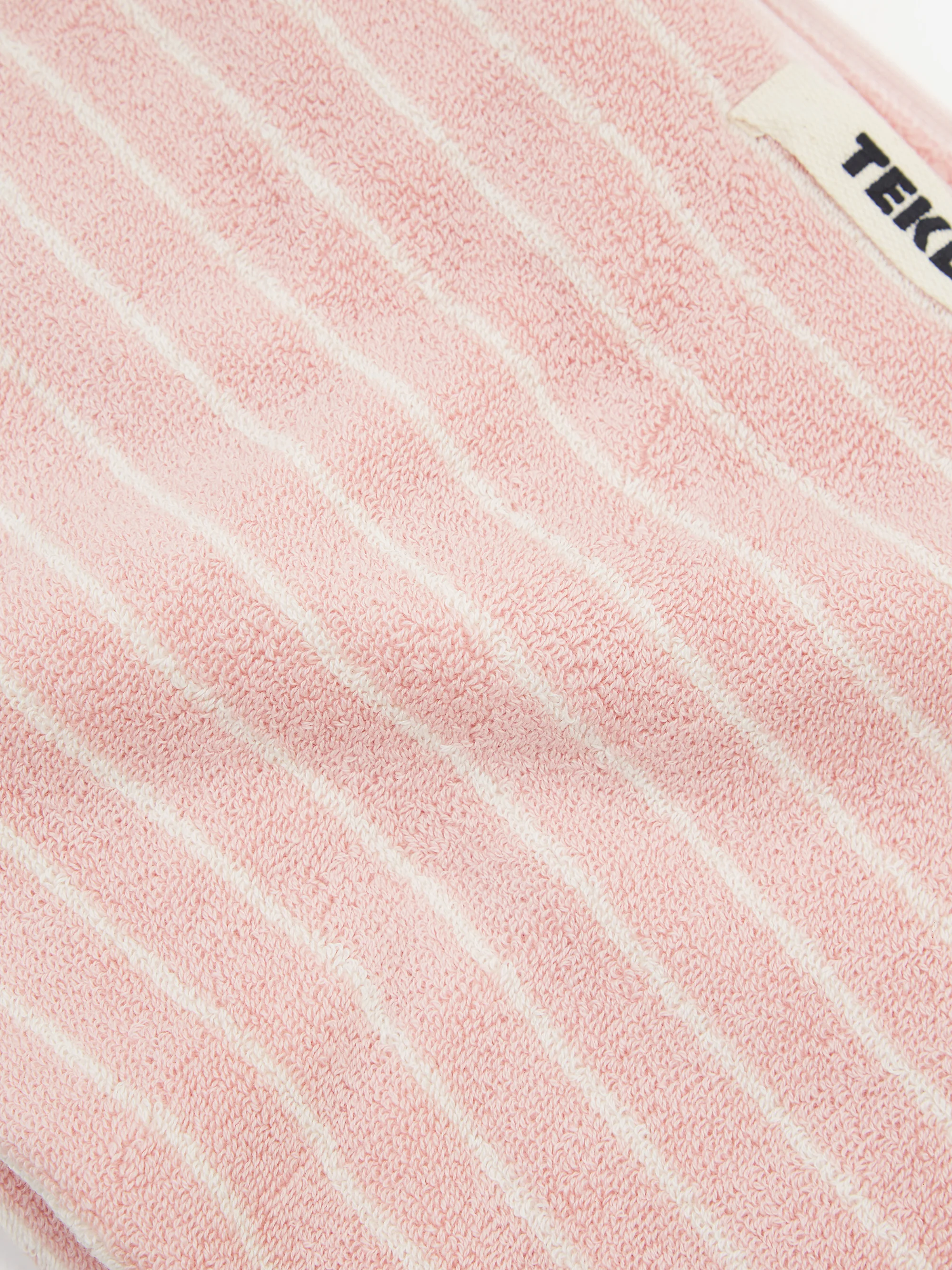 TEKLA Striped Hand Towel - Shaded Pink Stripes - Image 3