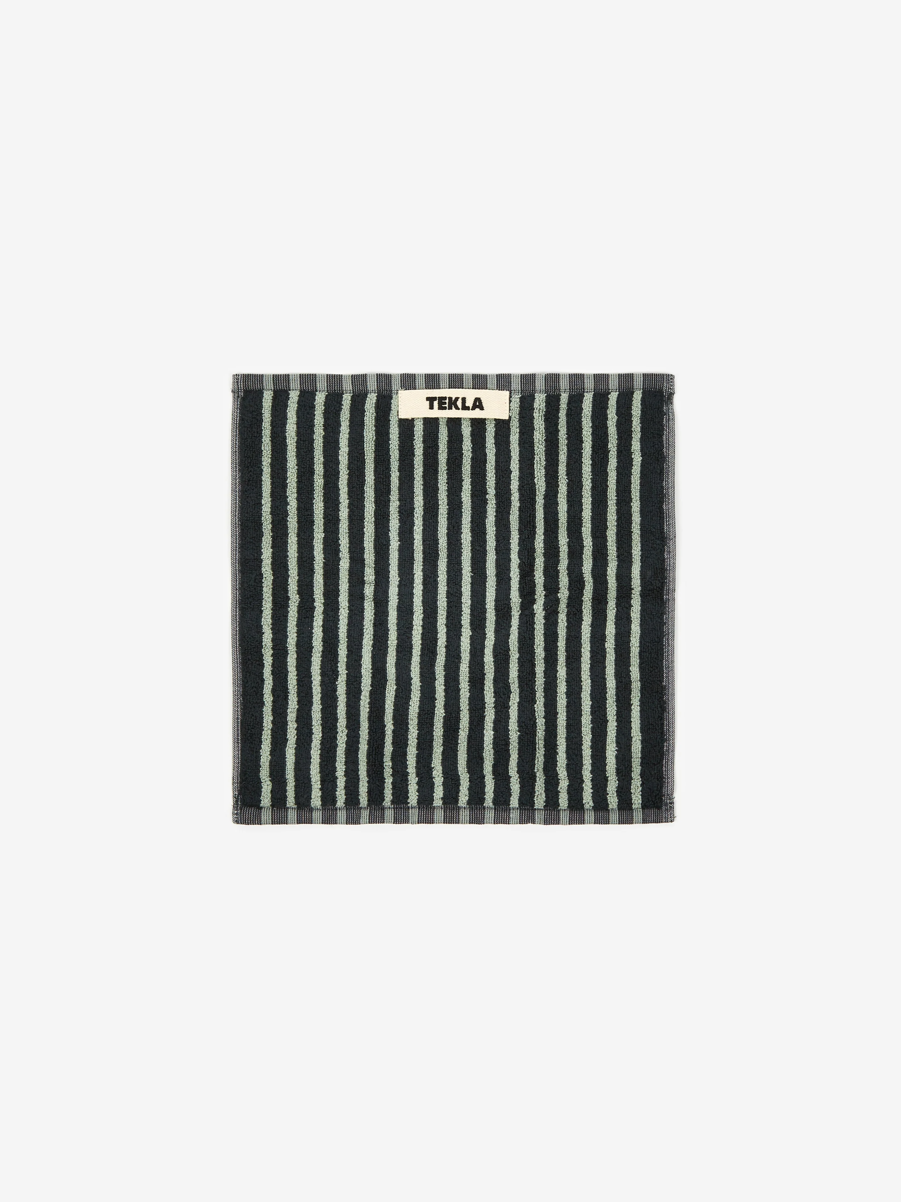 TEKLA Wash Cloth - Black & Mint - Image 4