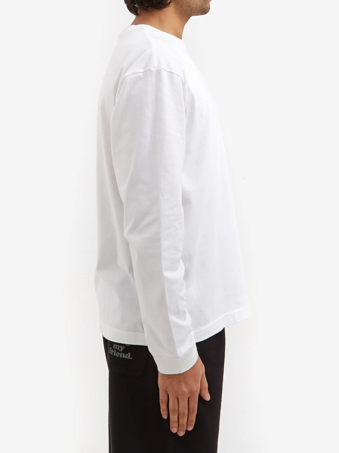 Thank You For Being My Friend Logo Long Sleeve T-Shirt - White - Image 5
