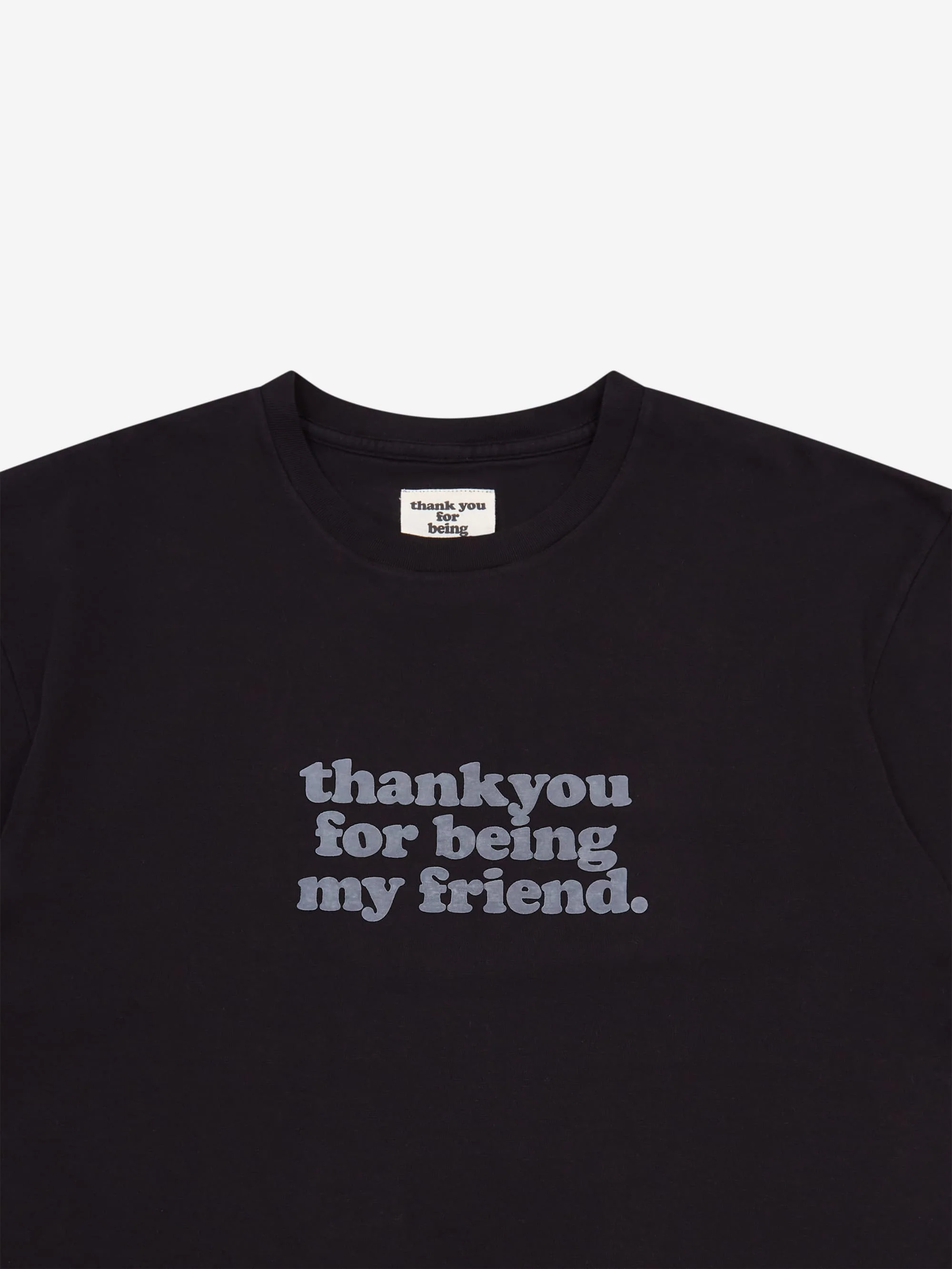 Thank You For Being My Friend Logo T-Shirt - Black - Image 3