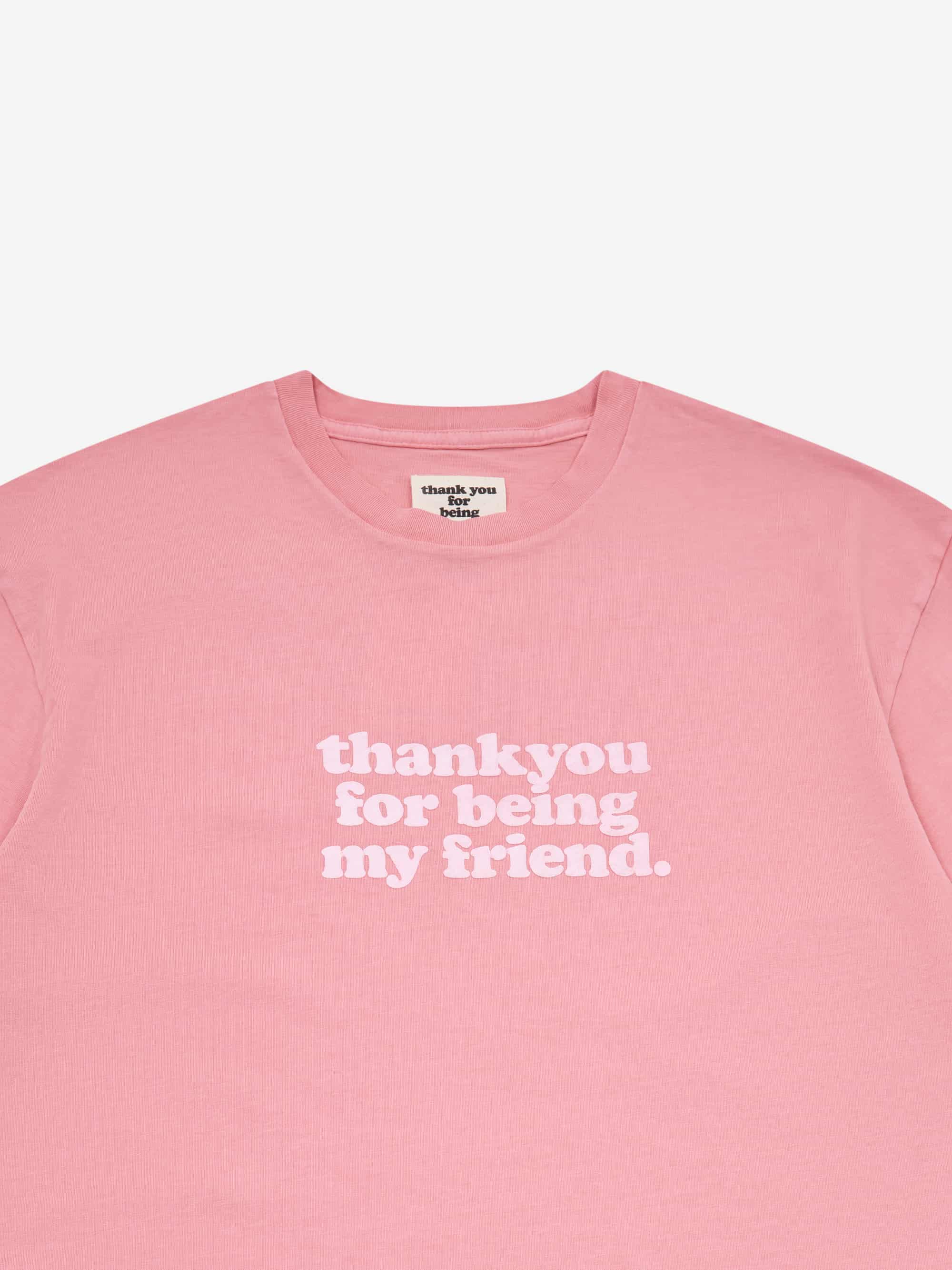 Thank You For Being My Friend Logo T-Shirt - Pink - Image 3