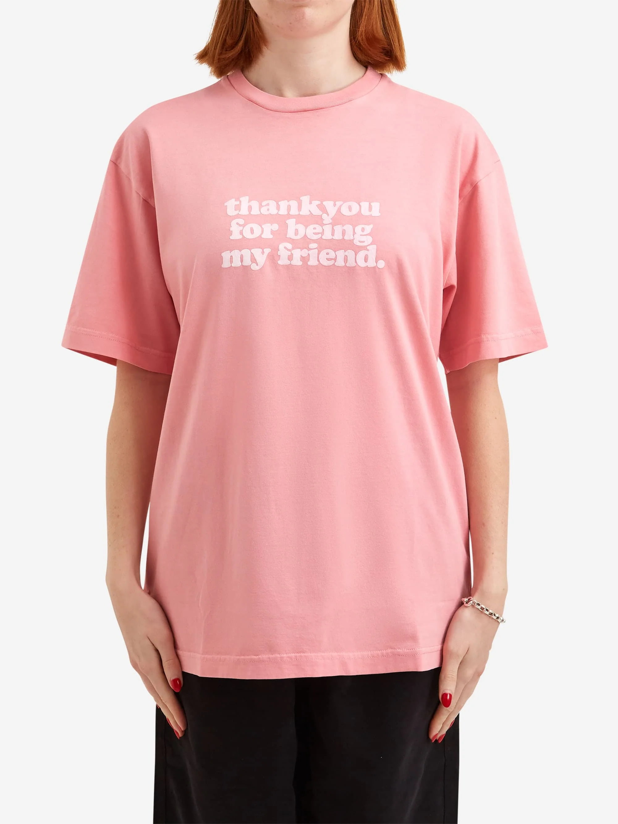 Thank You For Being My Friend Logo T-Shirt - Pink - Image 7