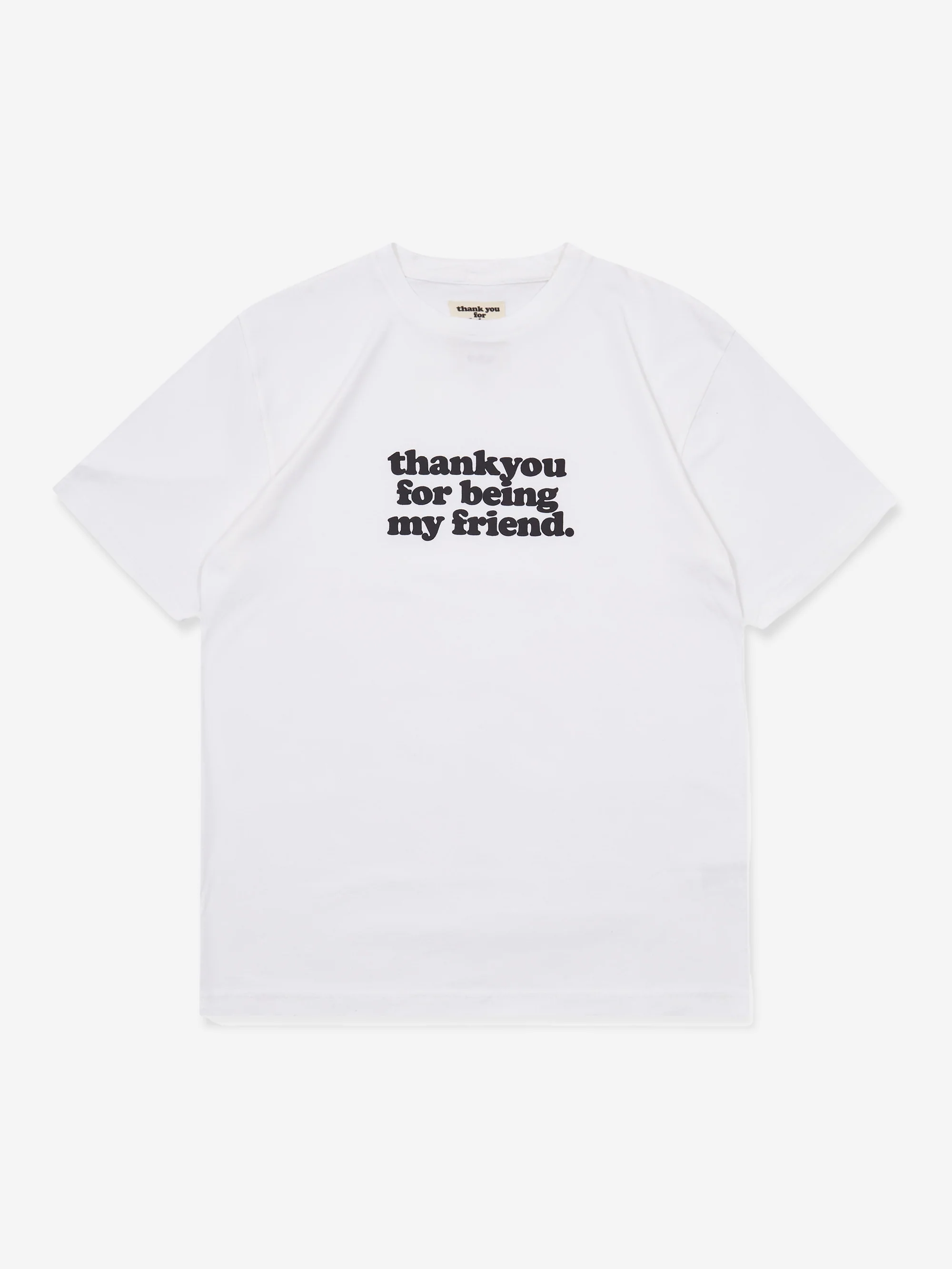 Thank You For Being My Friend Logo T-Shirt - White