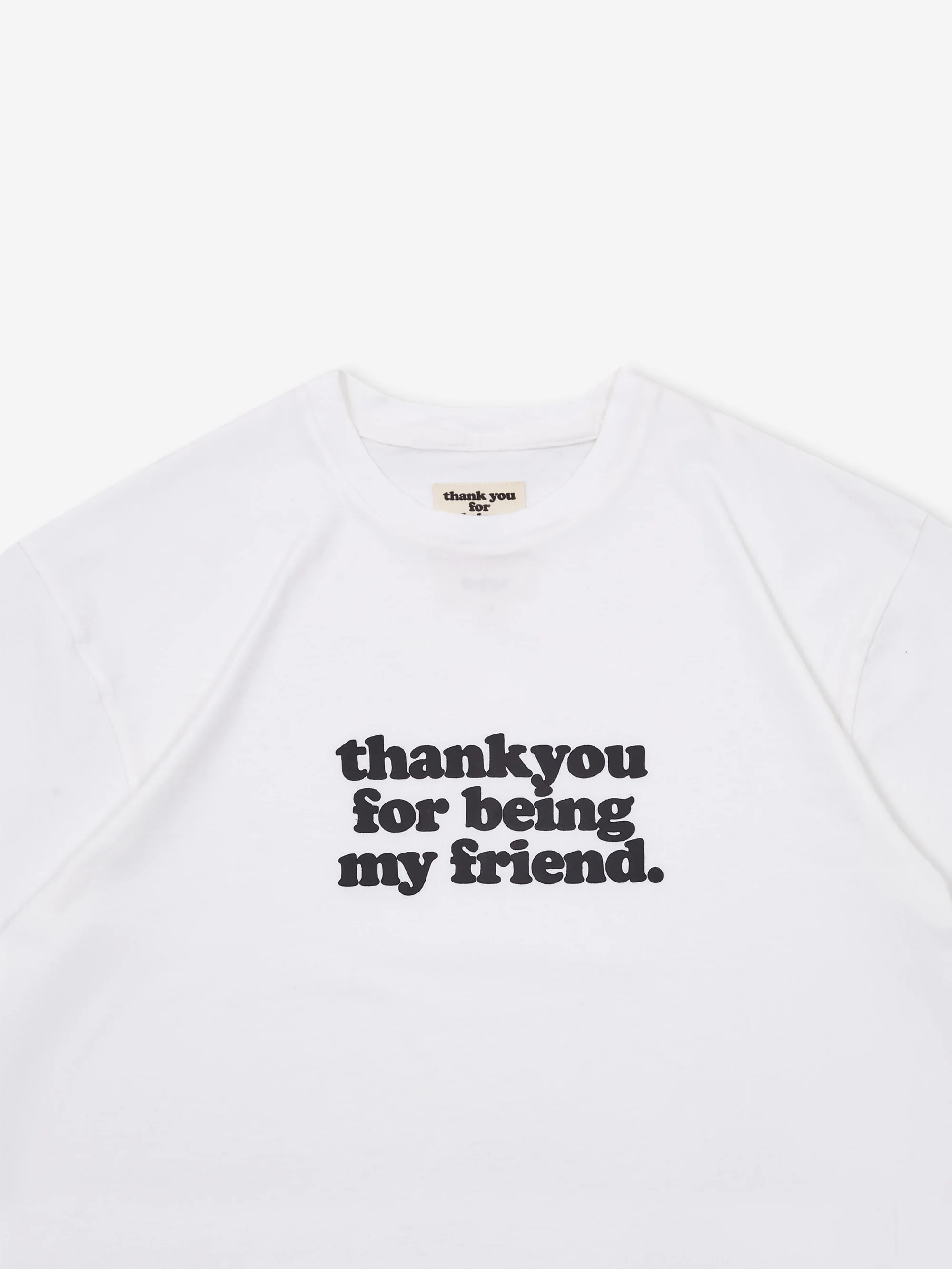 Thank You For Being My Friend Logo T-Shirt - White - Image 8