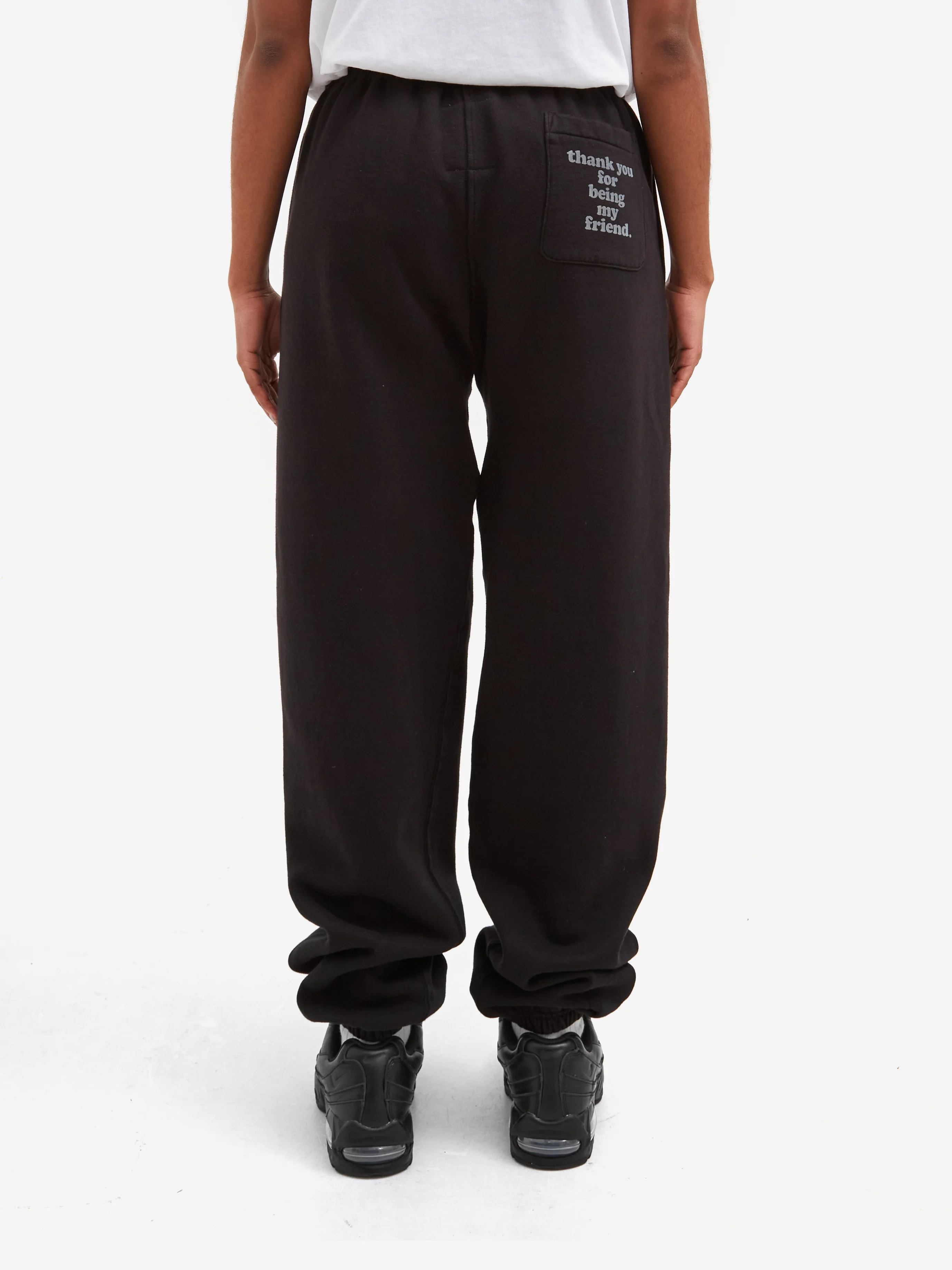 Thank You For Being My Friend Smiley Sweatpant - Black - Image 10