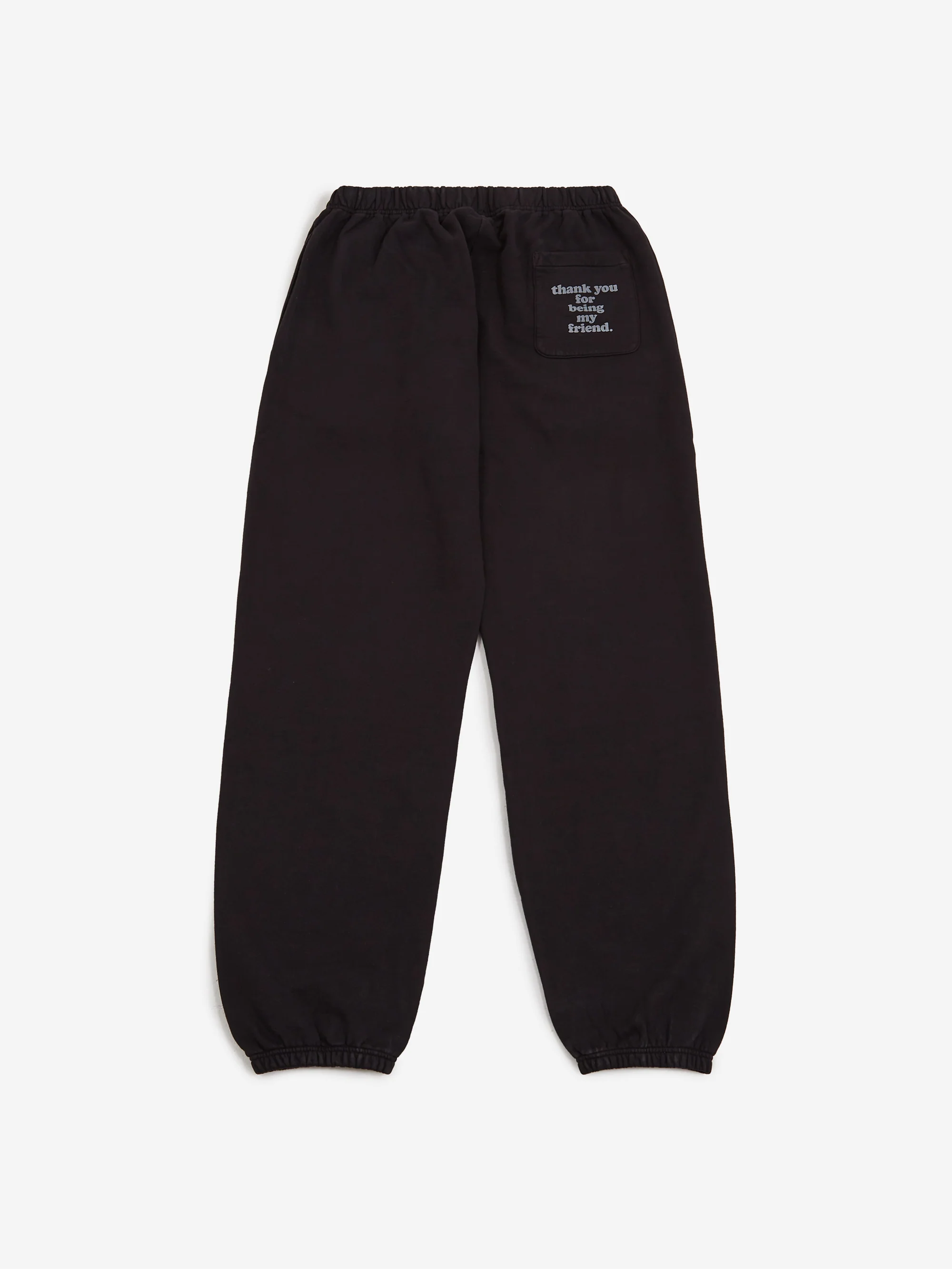 Thank You For Being My Friend Smiley Sweatpant - Black - Image 4