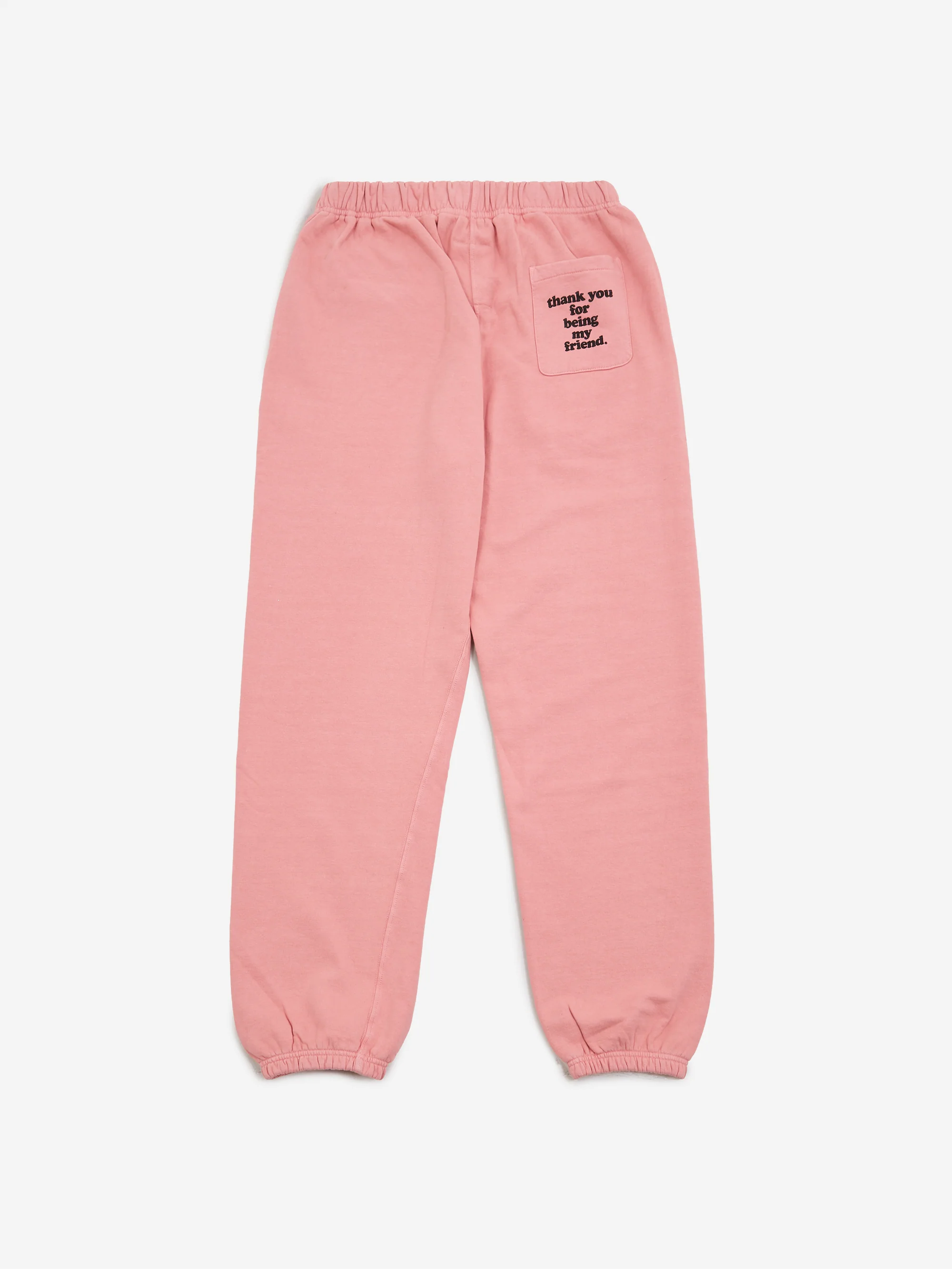 Thank You For Being My Friend Smiley Sweatpant - Pink - Image 4