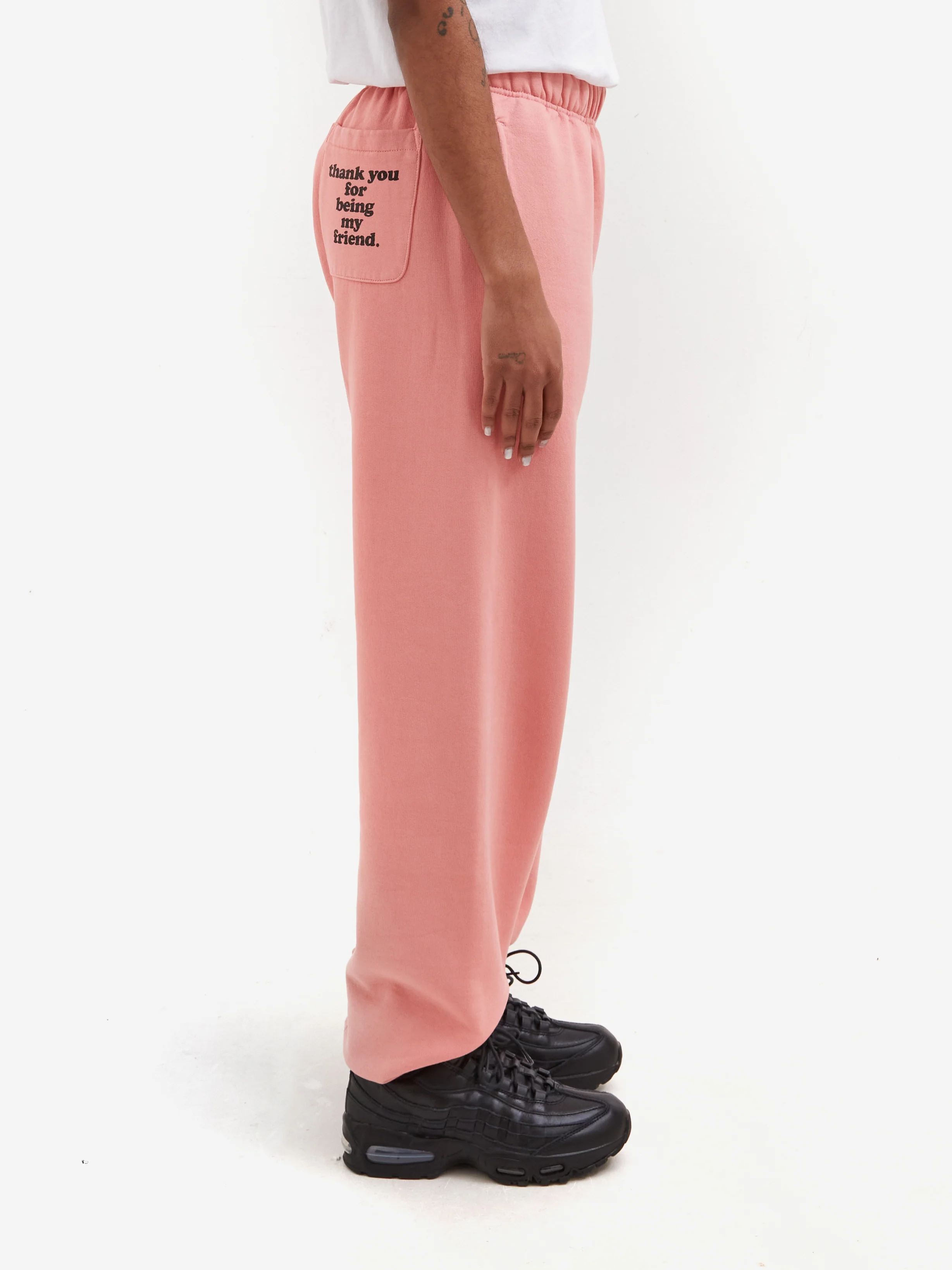 Thank You For Being My Friend Smiley Sweatpant - Pink - Image 9
