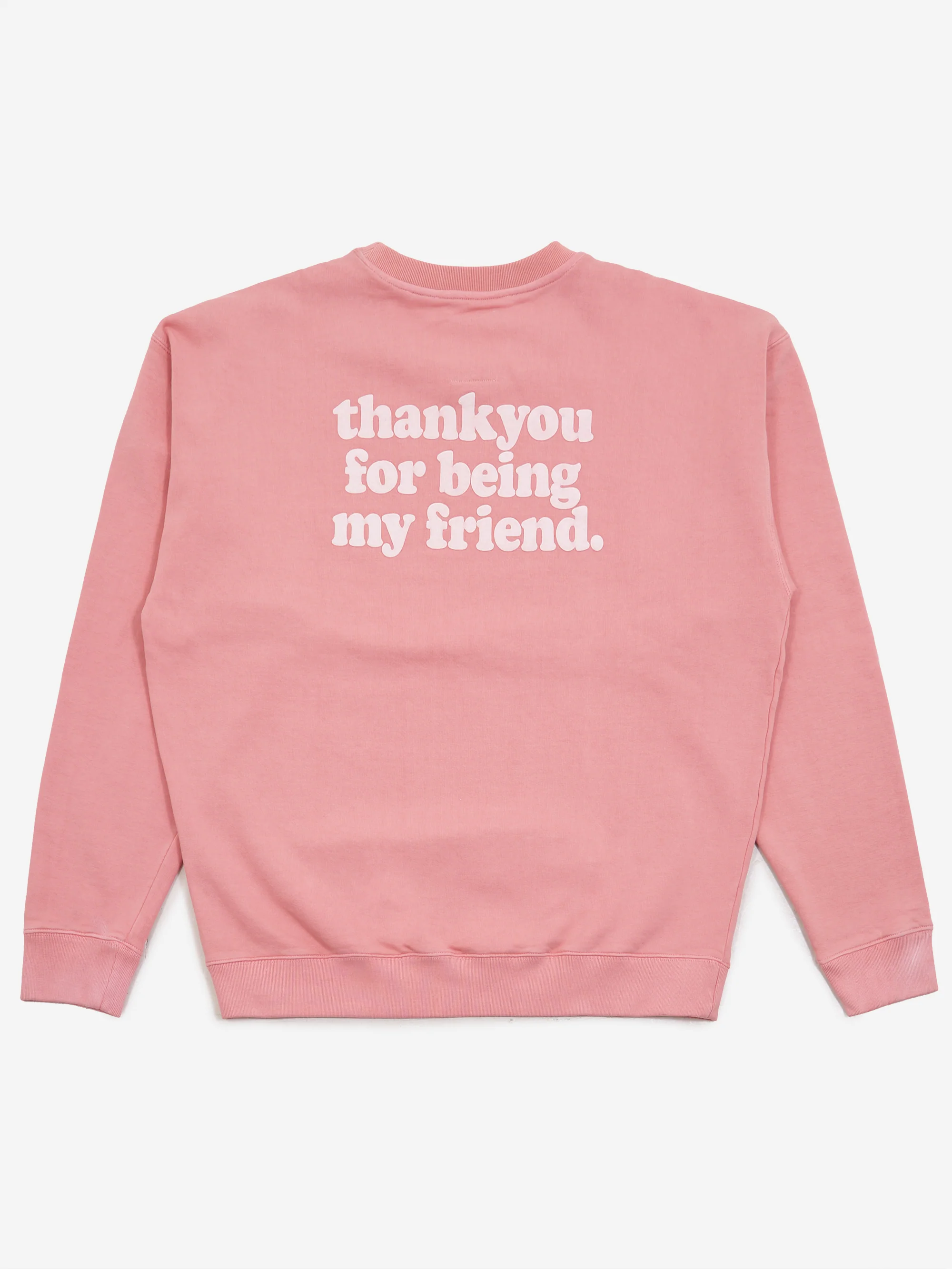 Thank You For Being My Friend Smiley Sweatshirt - Pink - Image 2