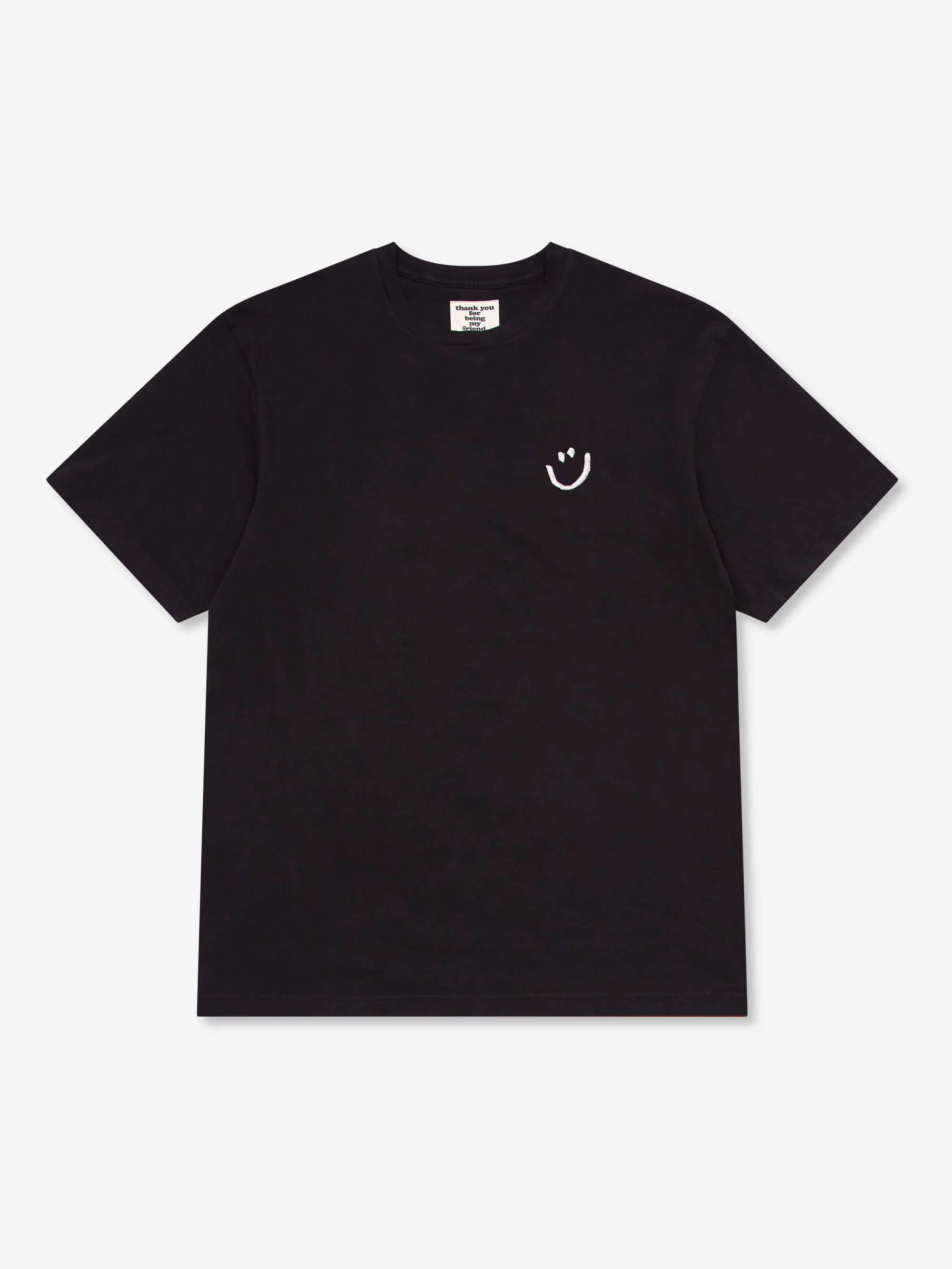 Thank You For Being My Friend Smiley T-Shirt - Black