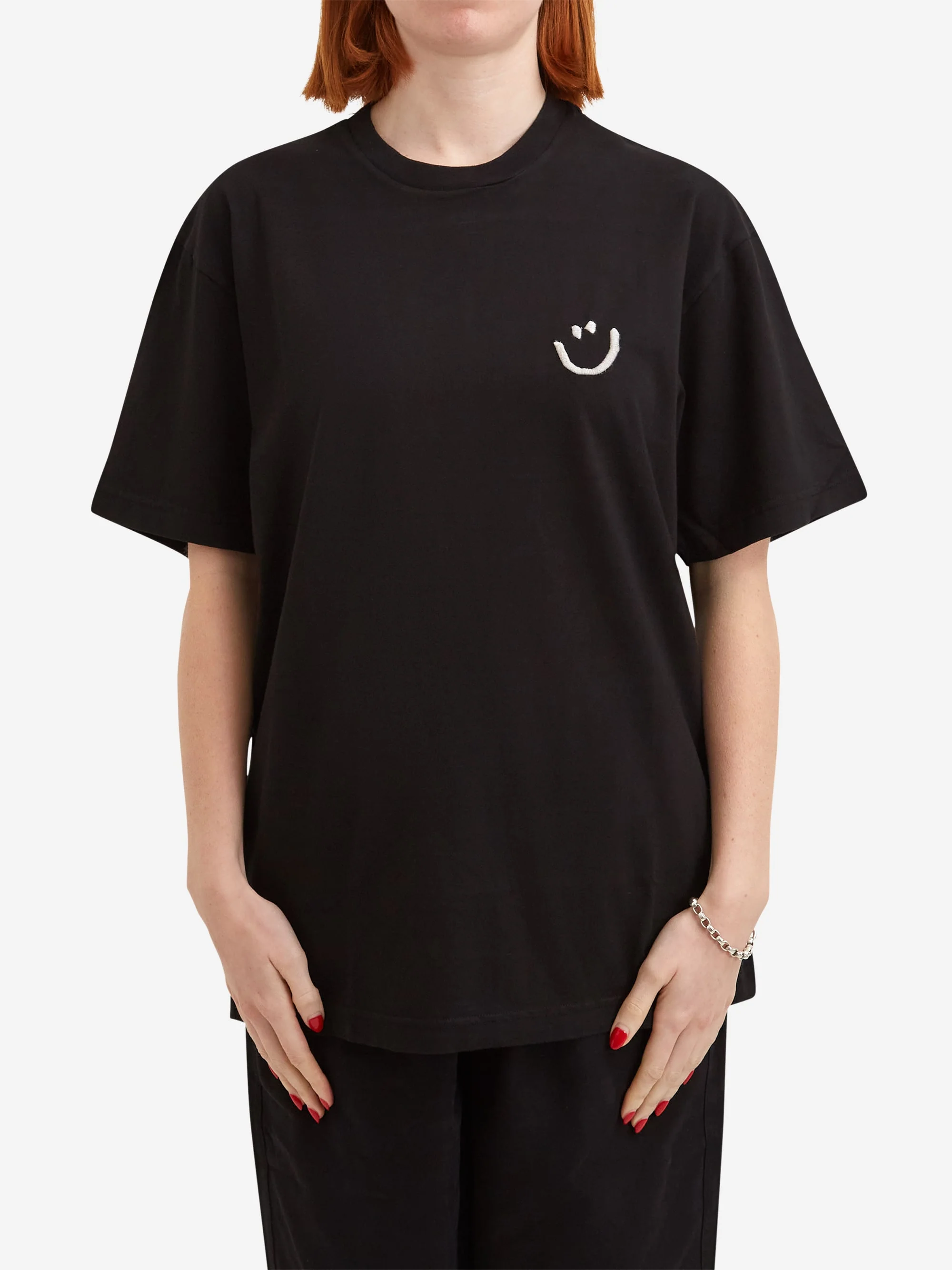 Thank You For Being My Friend Smiley T-Shirt - Black - Image 7
