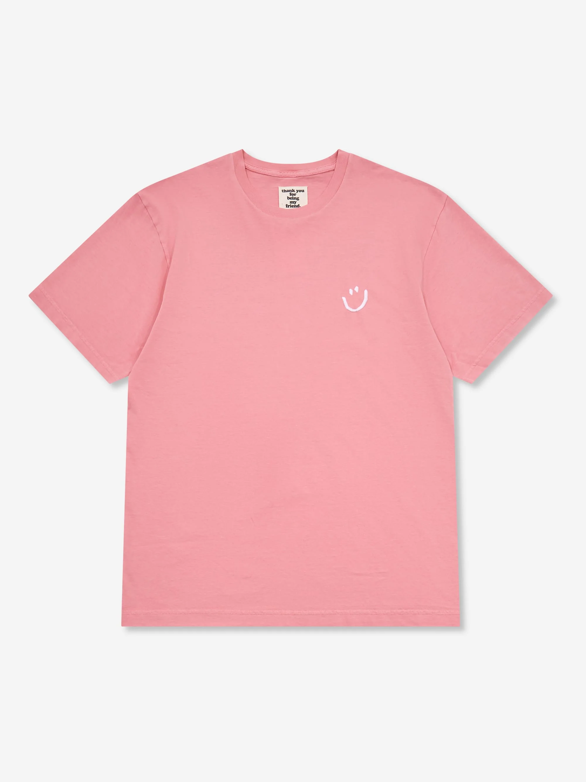 Thank You For Being My Friend Smiley T-Shirt - Pink