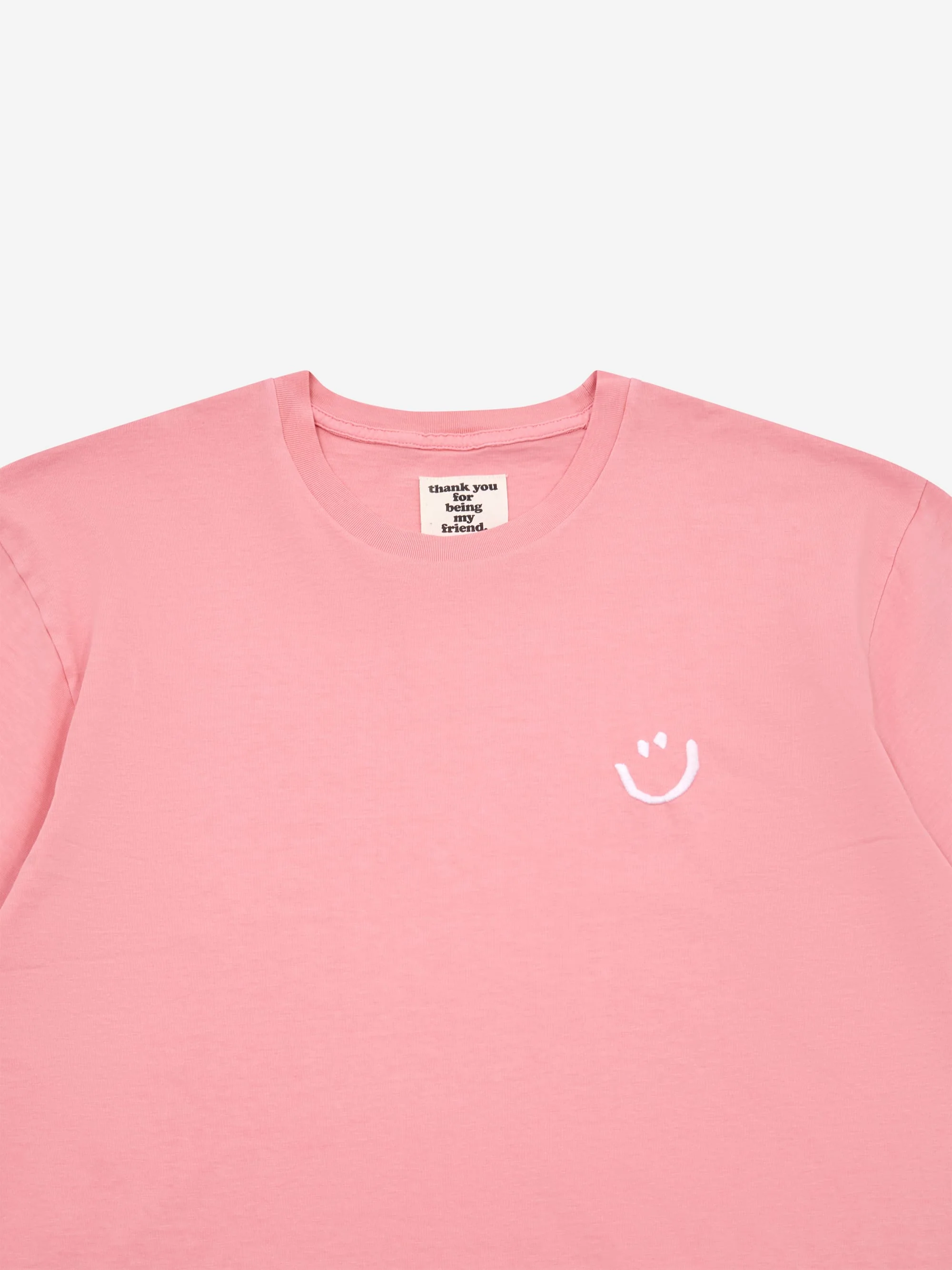 Thank You For Being My Friend Smiley T-Shirt - Pink - Image 3