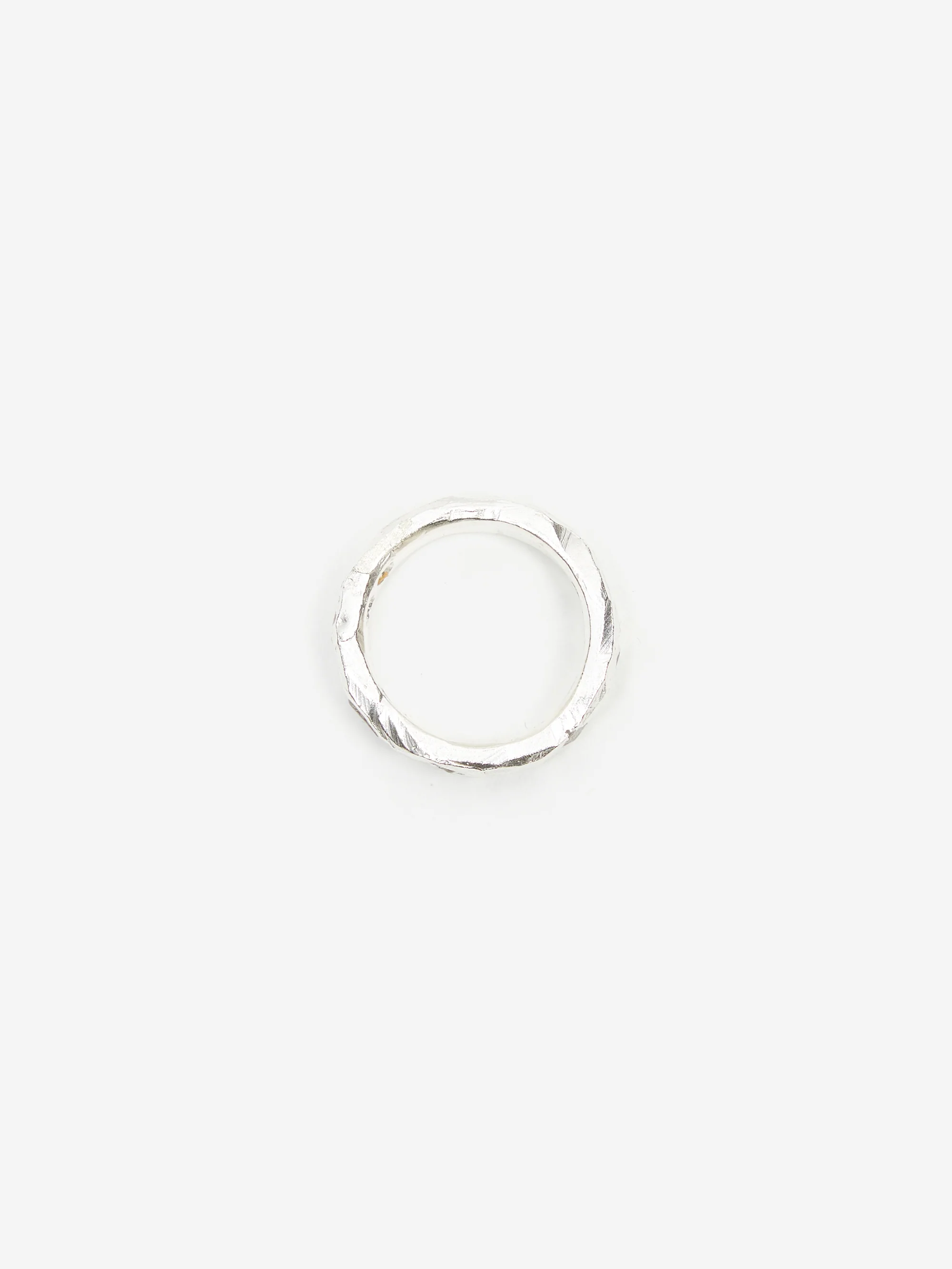 The Ouze Raw White Sapphire Scatter Band Ring - Image 3