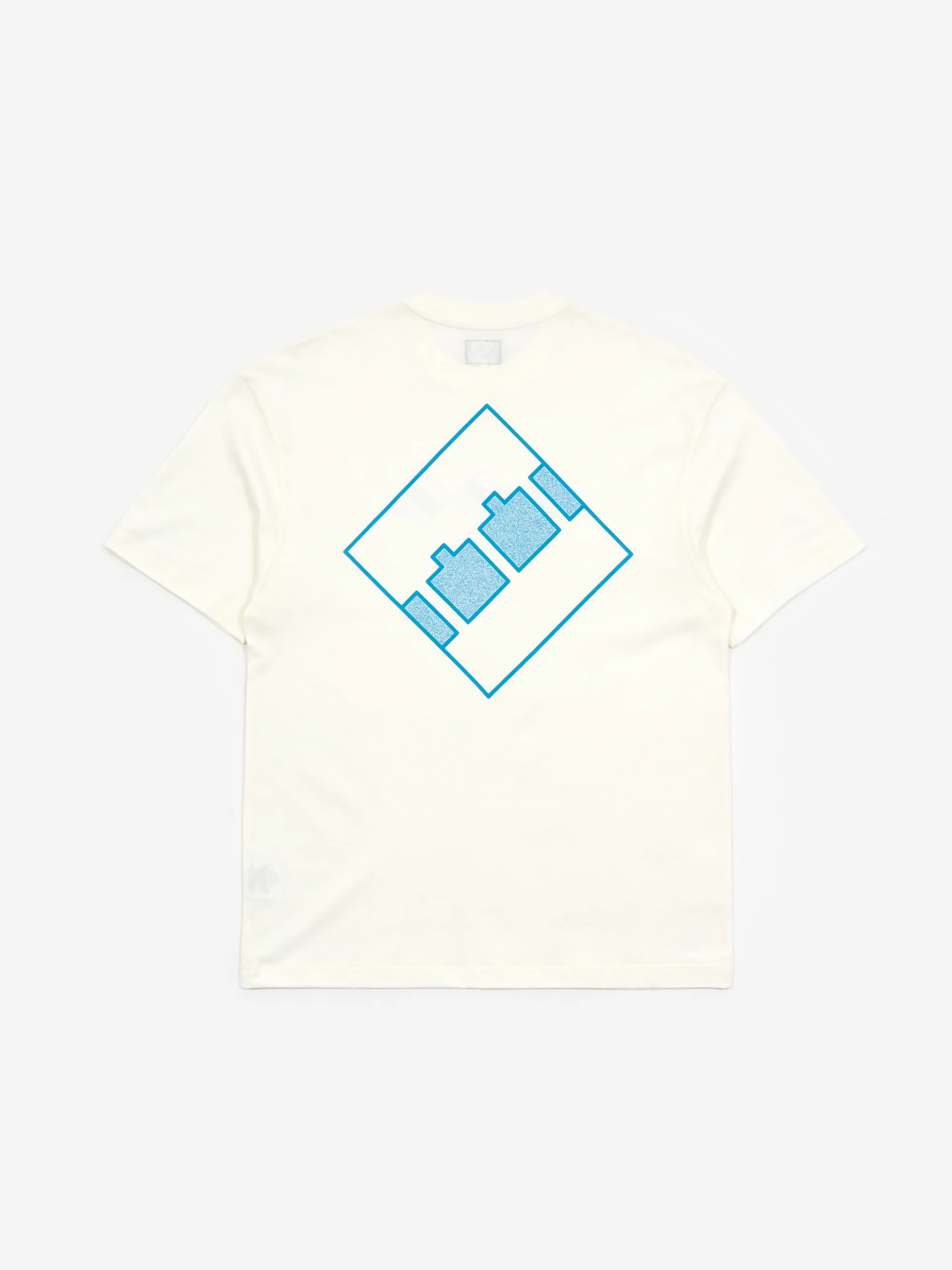 The Trilogy Tapes Block Noise 45 Shortsleeve T-Shirt - White