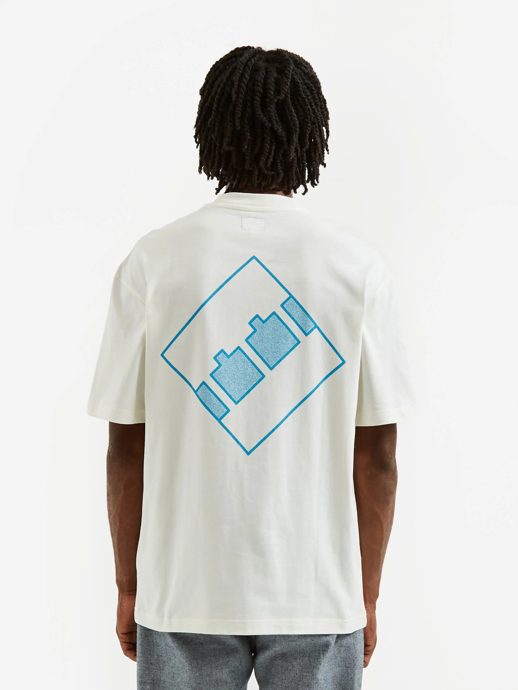 The Trilogy Tapes Block Noise 45 Shortsleeve T-Shirt - White - Image 8