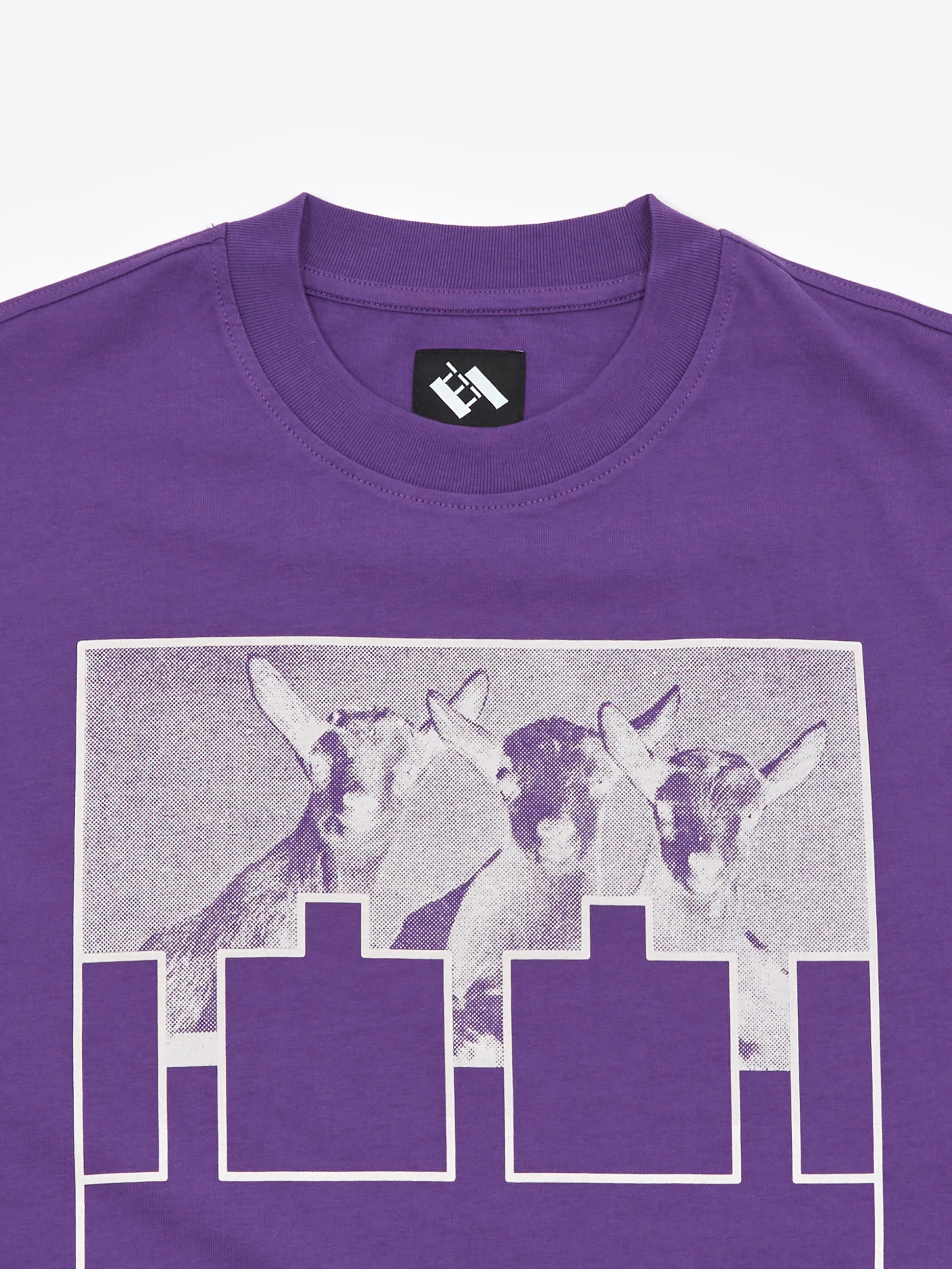 The Trilogy Tapes Goat Shortsleeve T-Shirt - Purple - Image 3