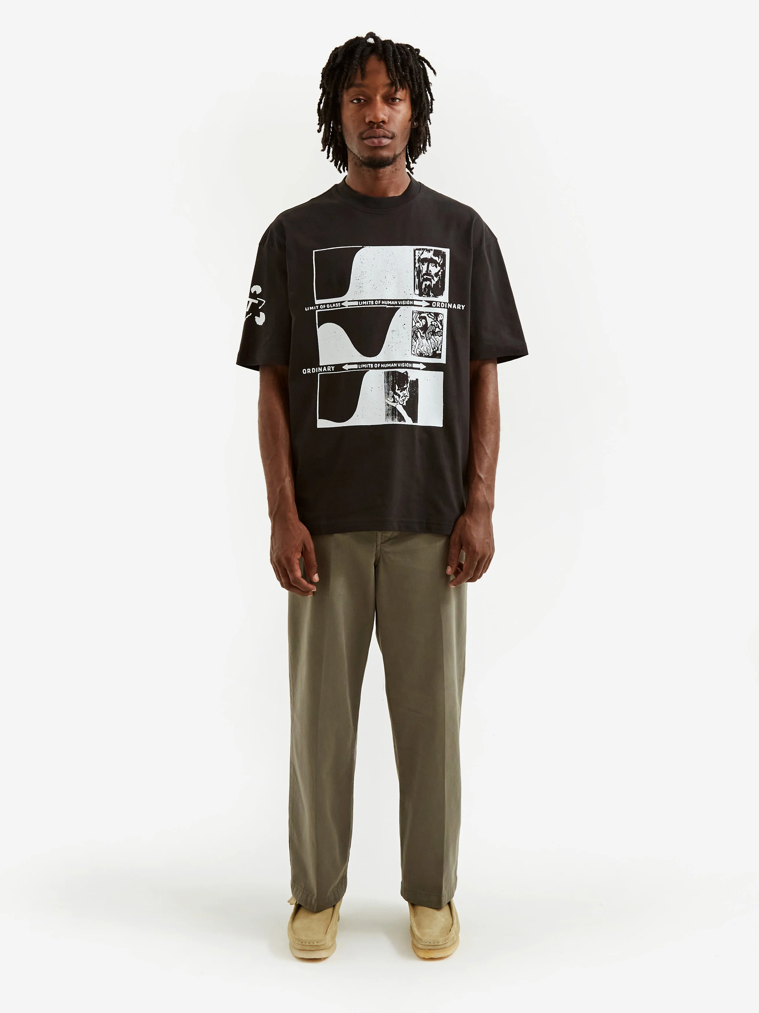 The Trilogy Tapes Limits Of Human Vision Shortsleeve T-Shirt - Black - Image 10