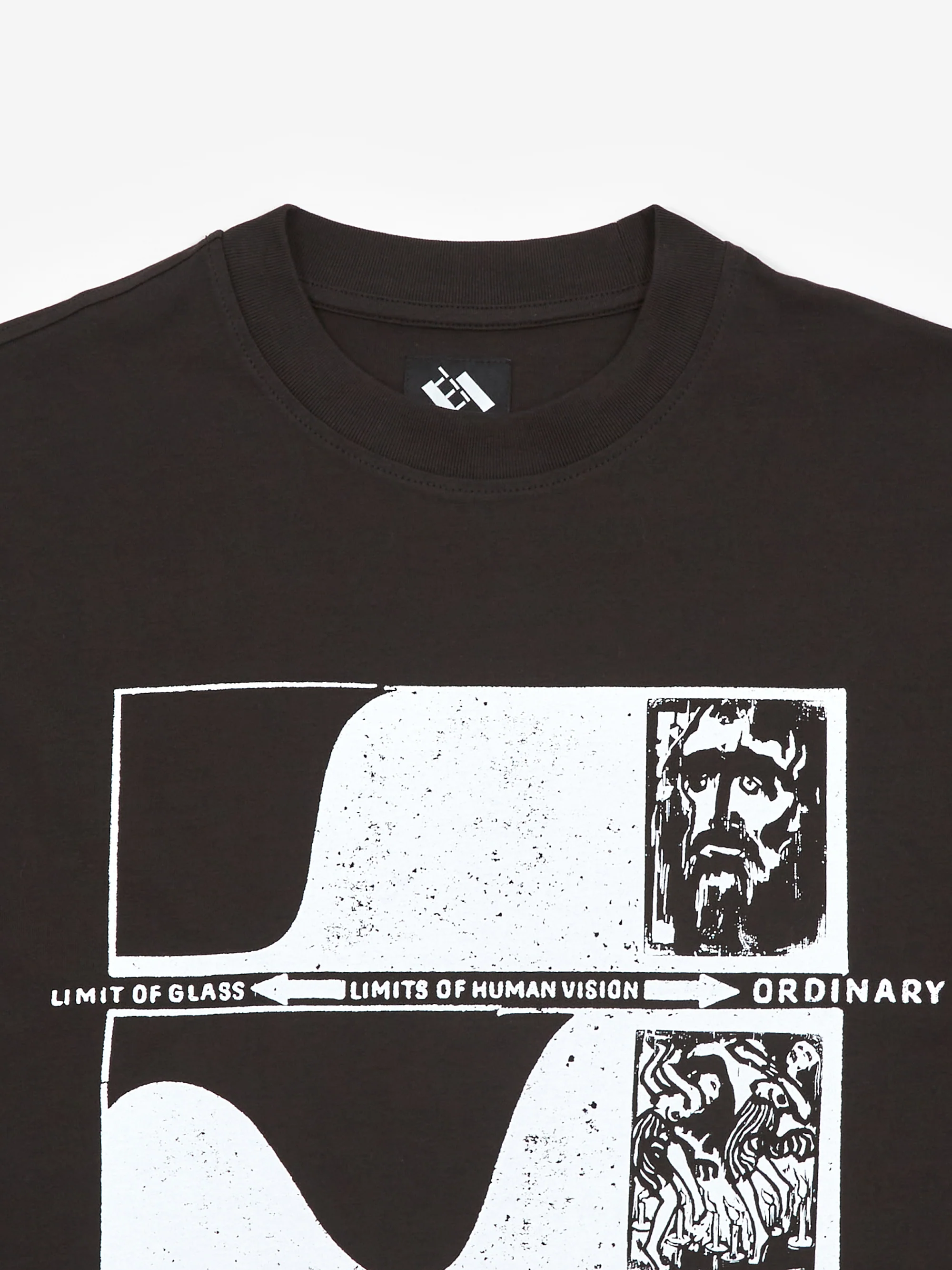 The Trilogy Tapes Limits Of Human Vision Shortsleeve T-Shirt - Black - Image 2