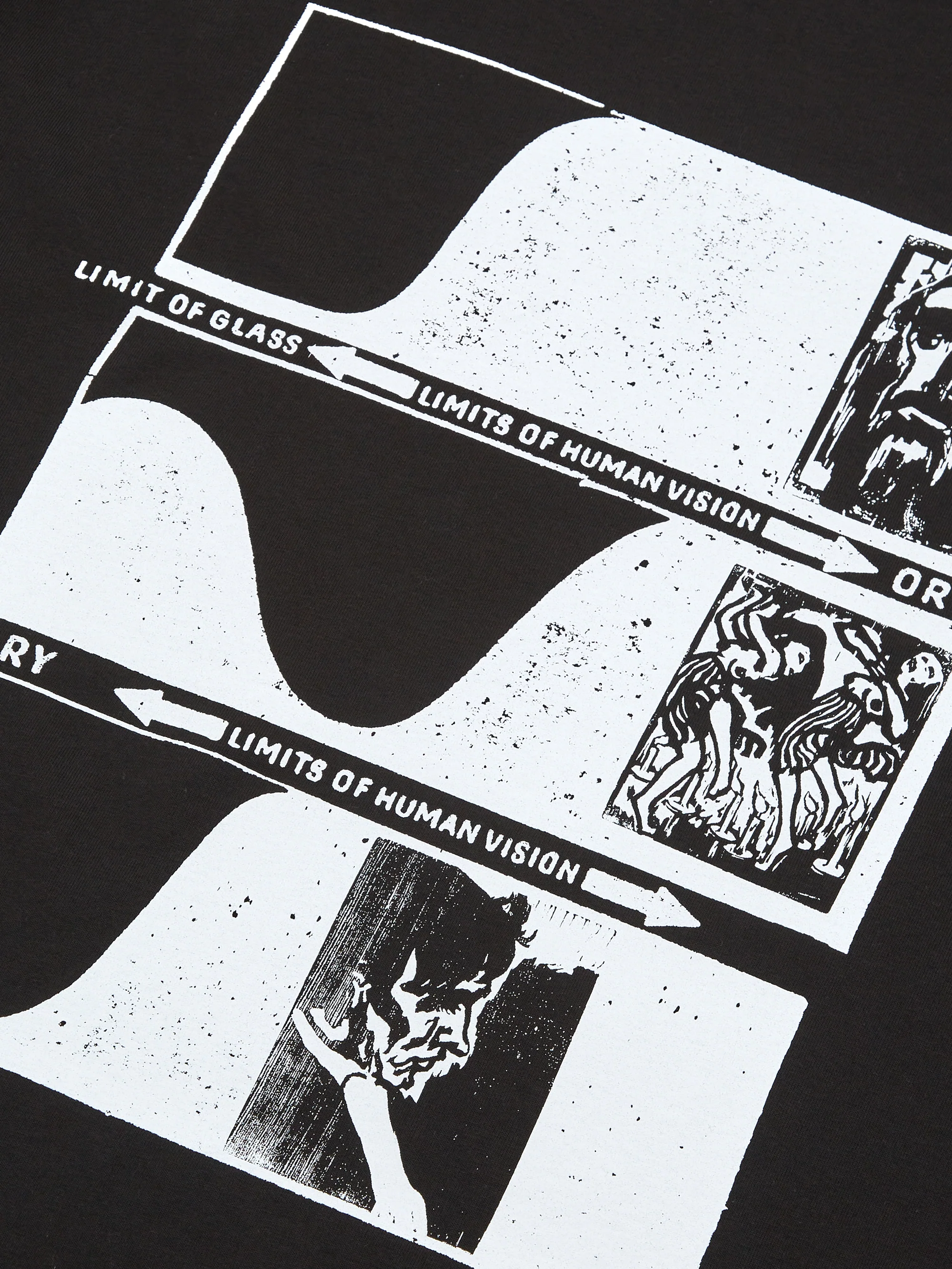 The Trilogy Tapes Limits Of Human Vision Shortsleeve T-Shirt - Black - Image 4
