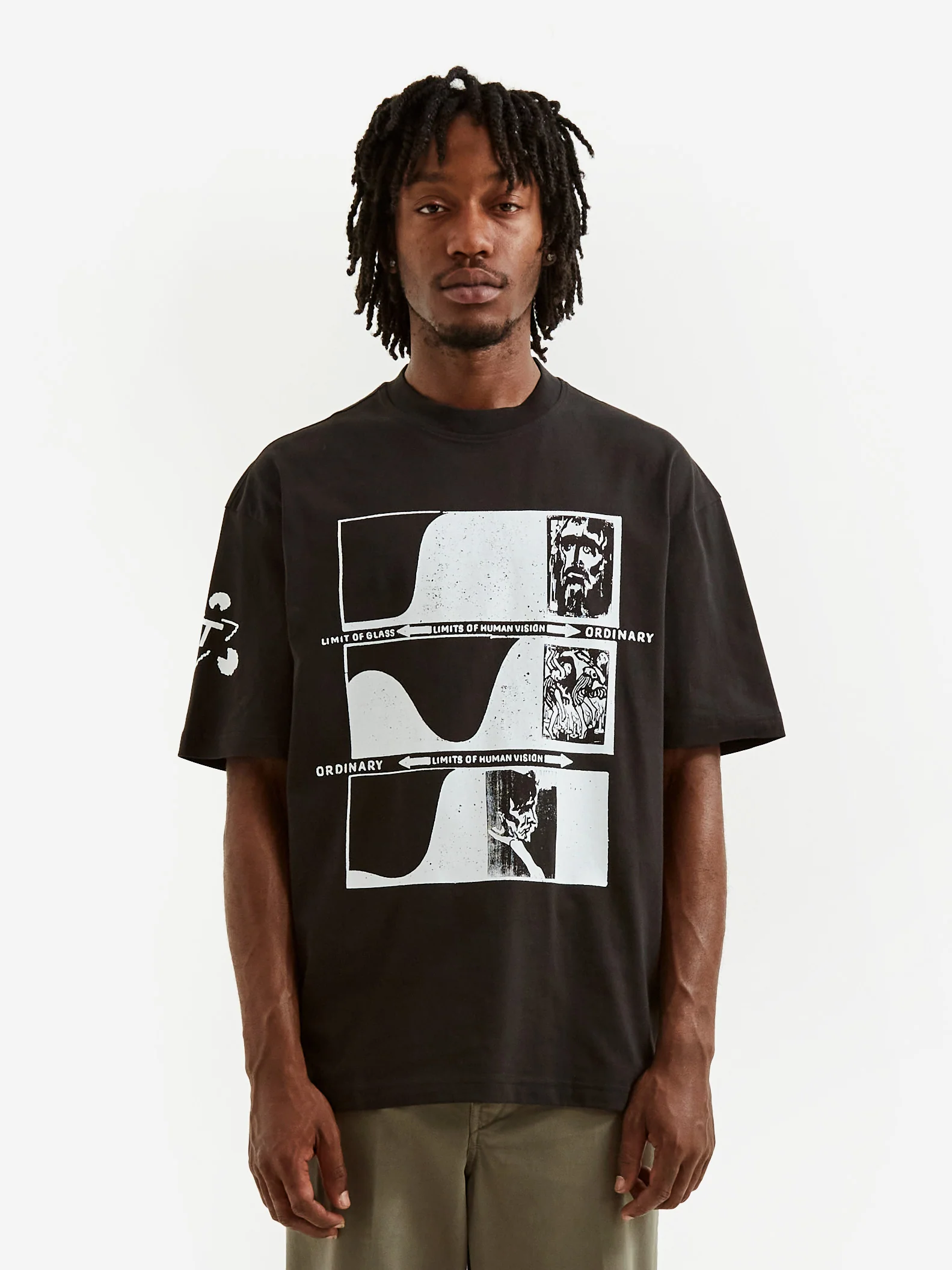 The Trilogy Tapes Limits Of Human Vision Shortsleeve T-Shirt - Black - Image 9