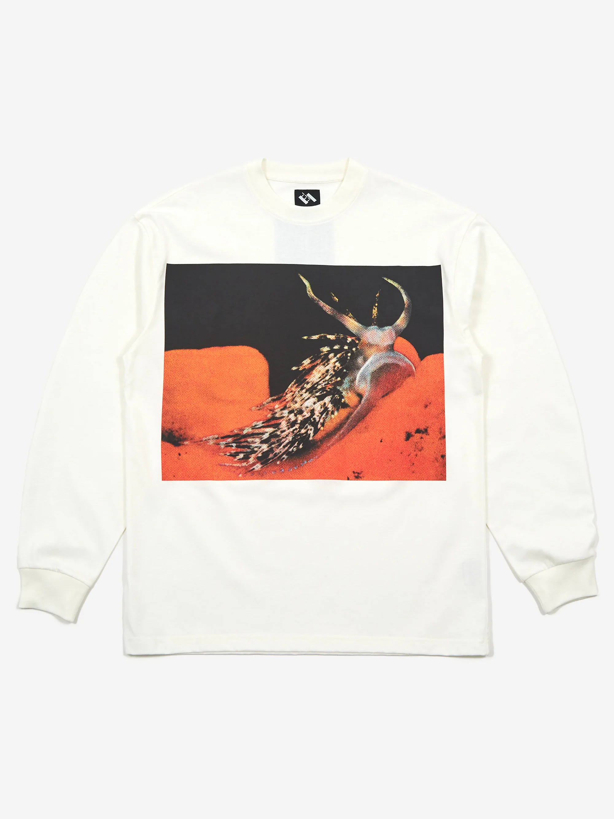 The Trilogy Tapes Old Man Of The Sea Aeolidiella LS T-Shirt - White