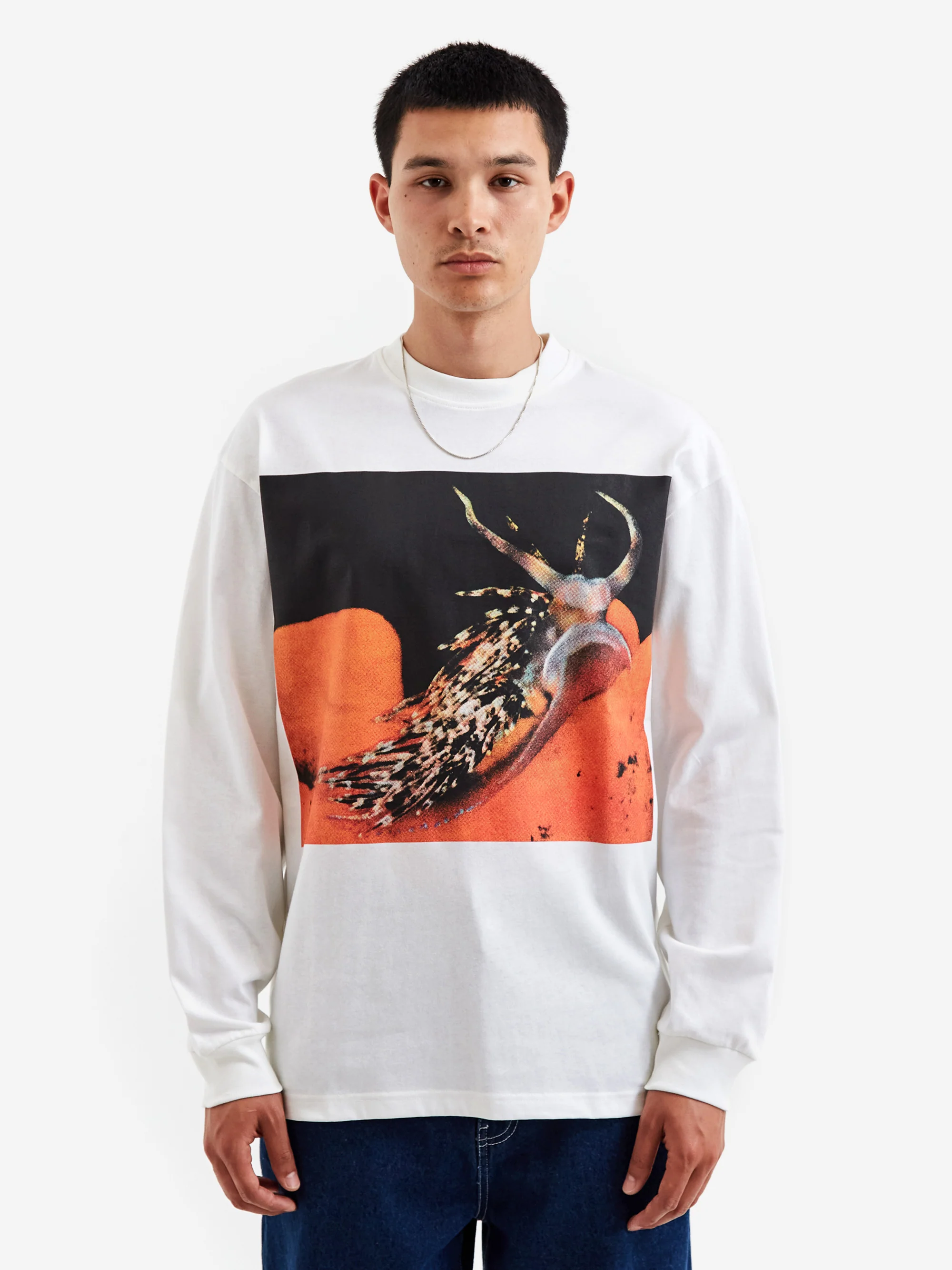 The Trilogy Tapes Old Man Of The Sea Aeolidiella LS T-Shirt - White - Image 2
