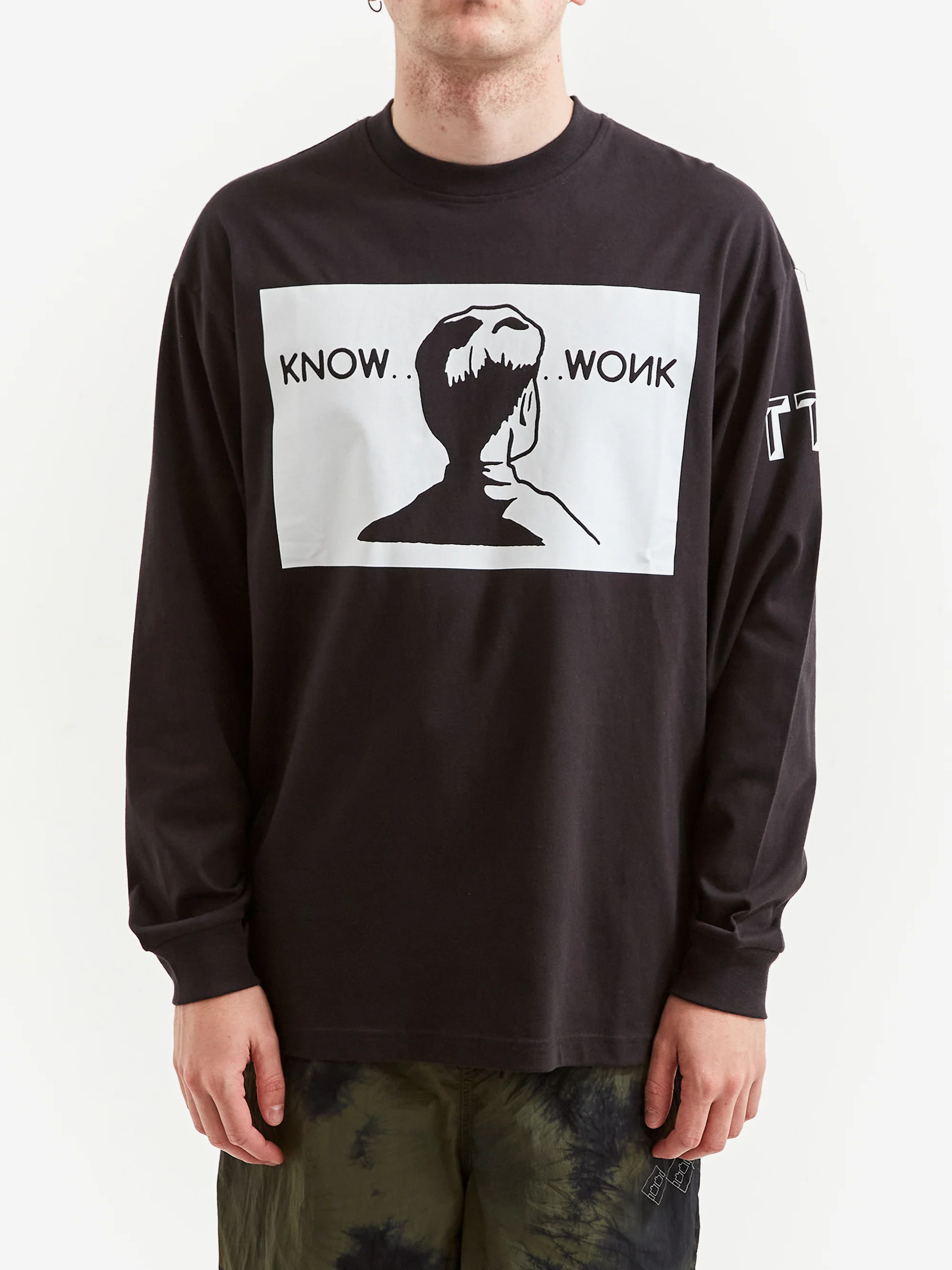 The Trilogy Tapes TTT Know Wonk Long Sleeve T-Shirt - Black - Image 2