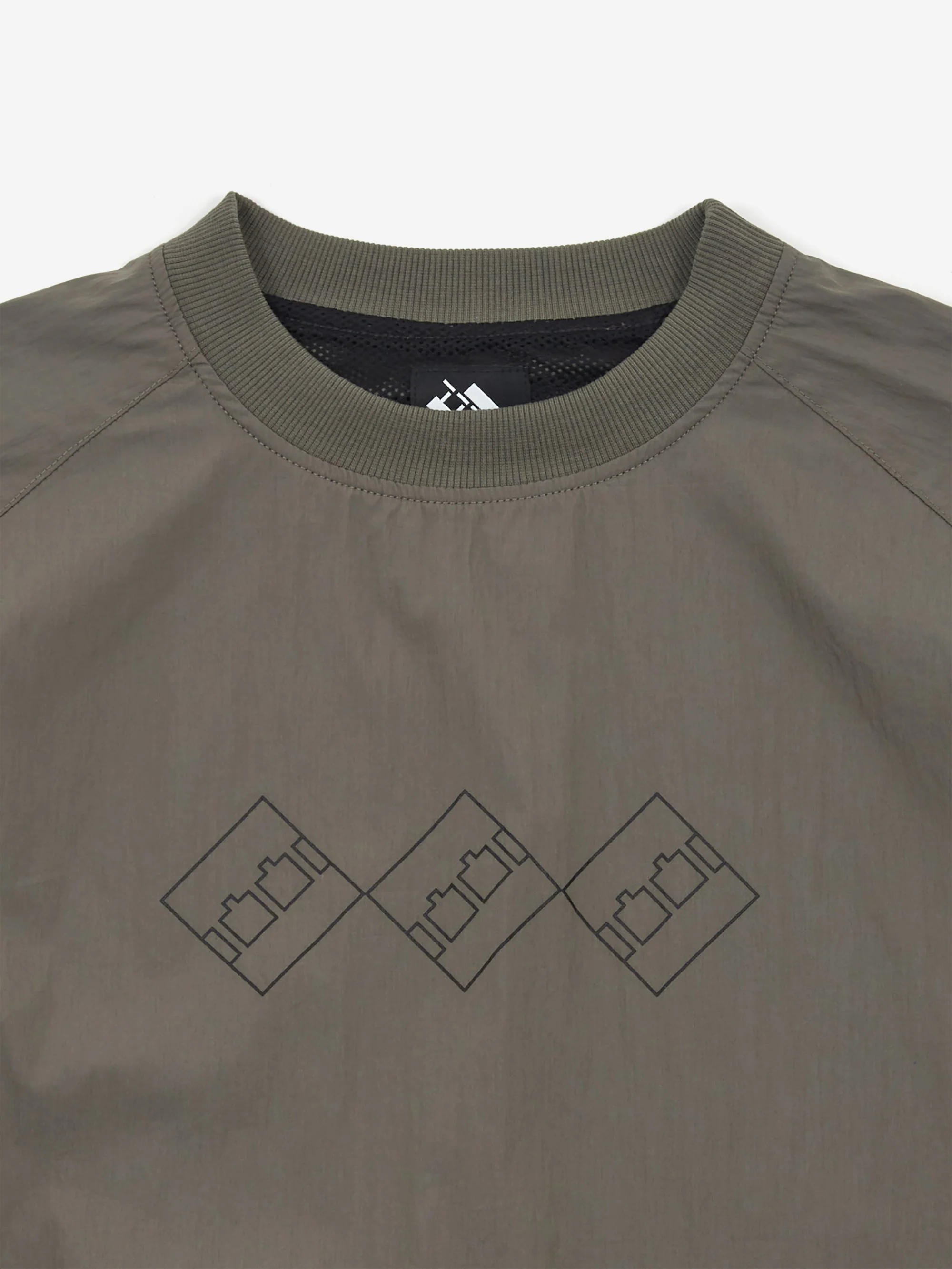 The Trilogy Tapes TTT Tech Fabric Sports Crew - Charcoal - Image 3