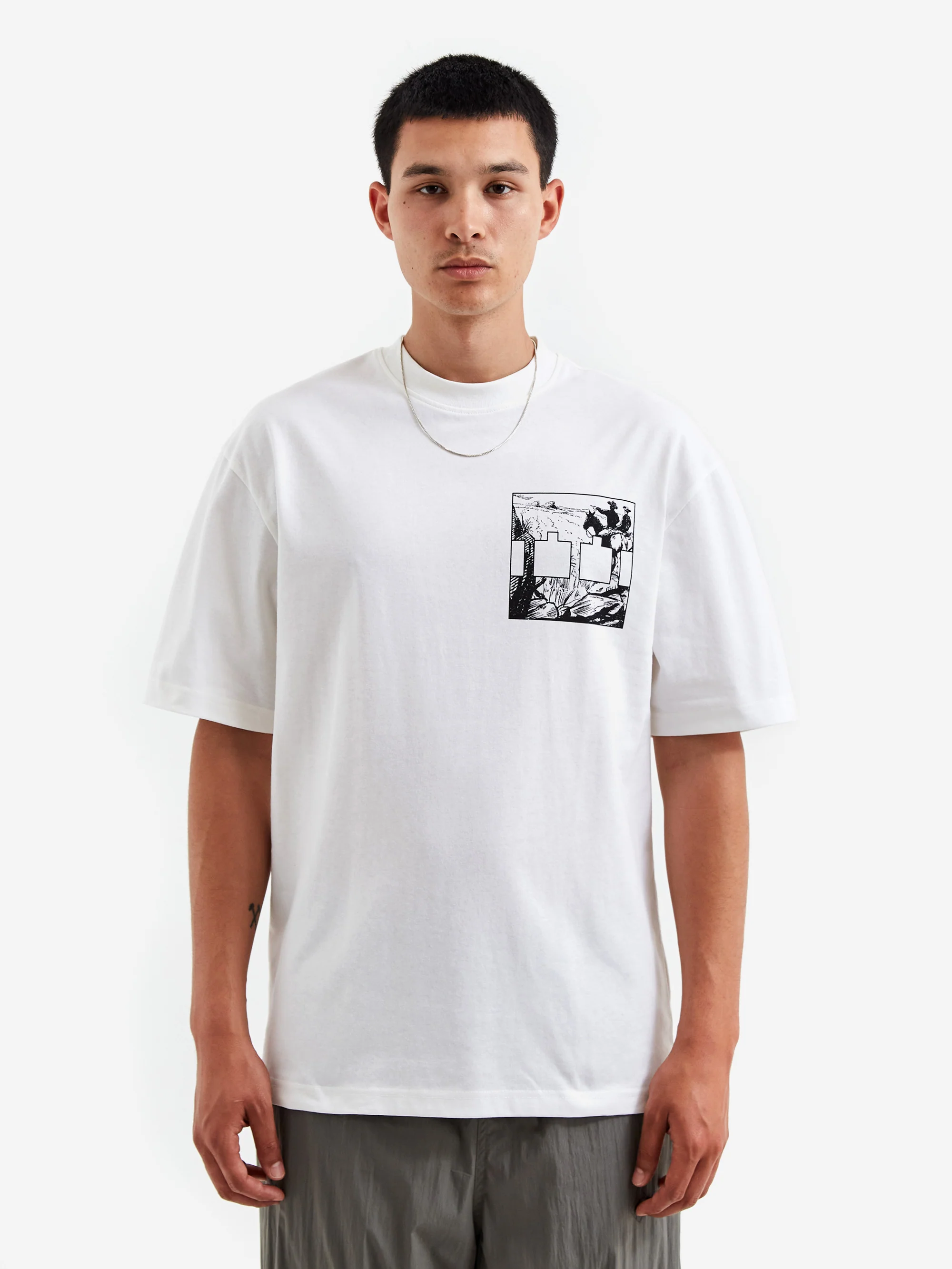 The Trilogy Tapes Two Dark Humps T-Shirt - White - Image 2