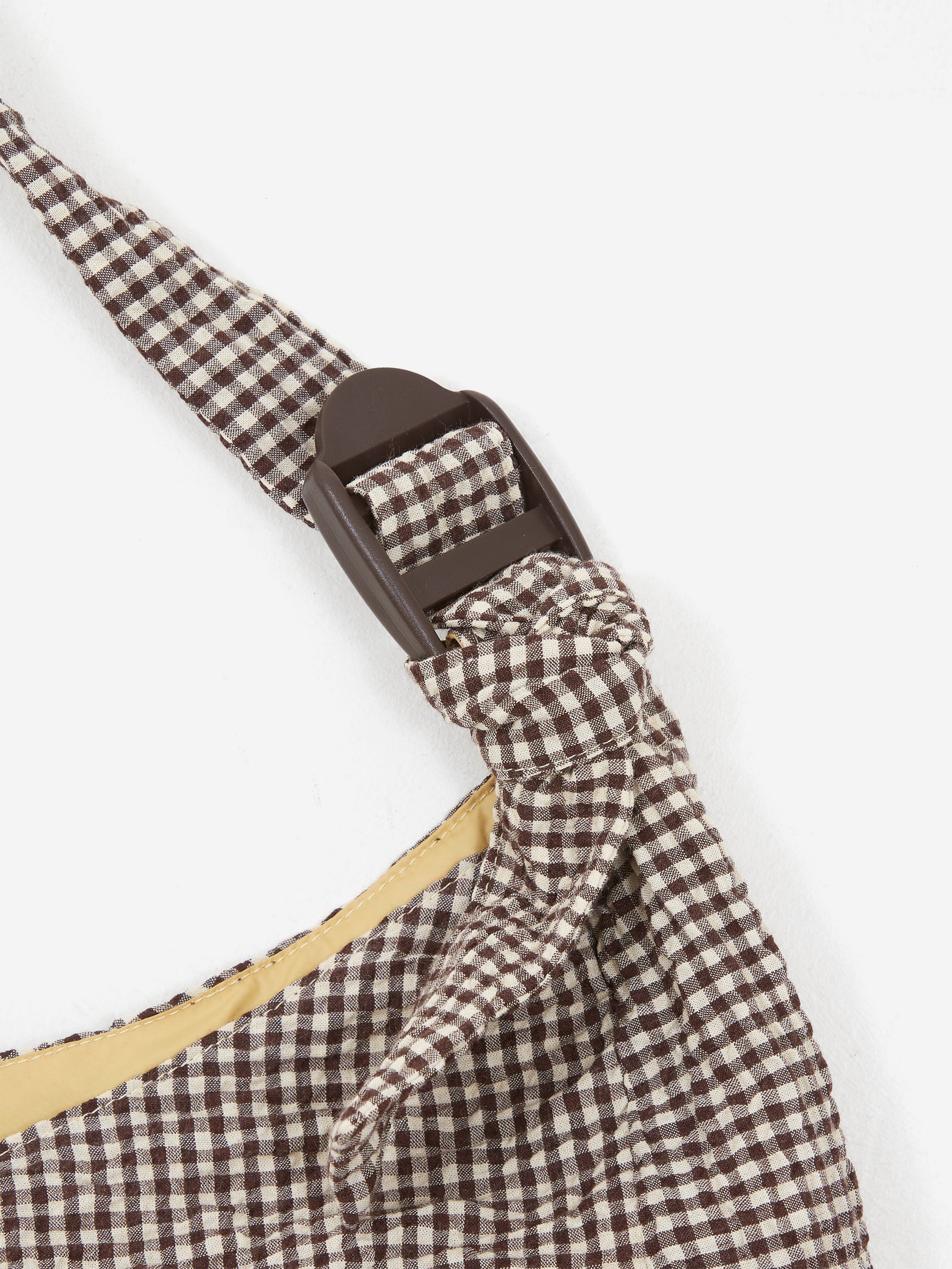 This Uniform Check Large Sling Bag - Brown - Image 3