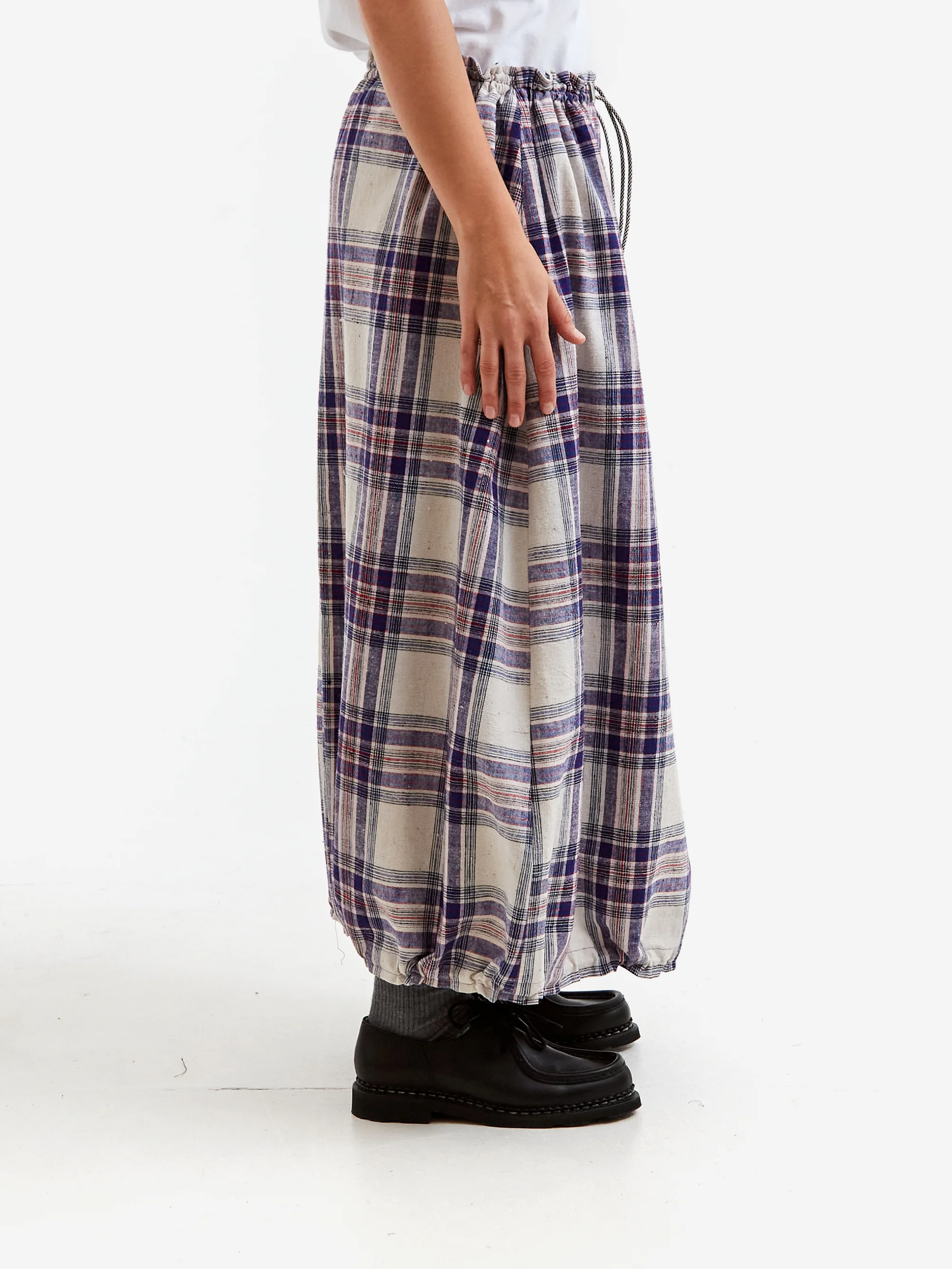 This Uniform Deadstock Vintage Skirt - Purple/Red Plaid - Image 2