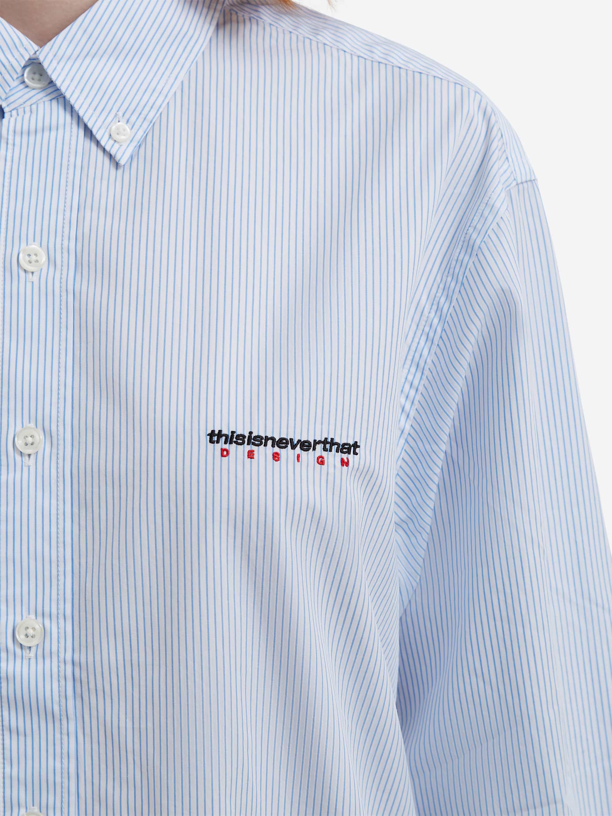 thisisneverthat DSN Striped Shirt W - White - Image 4