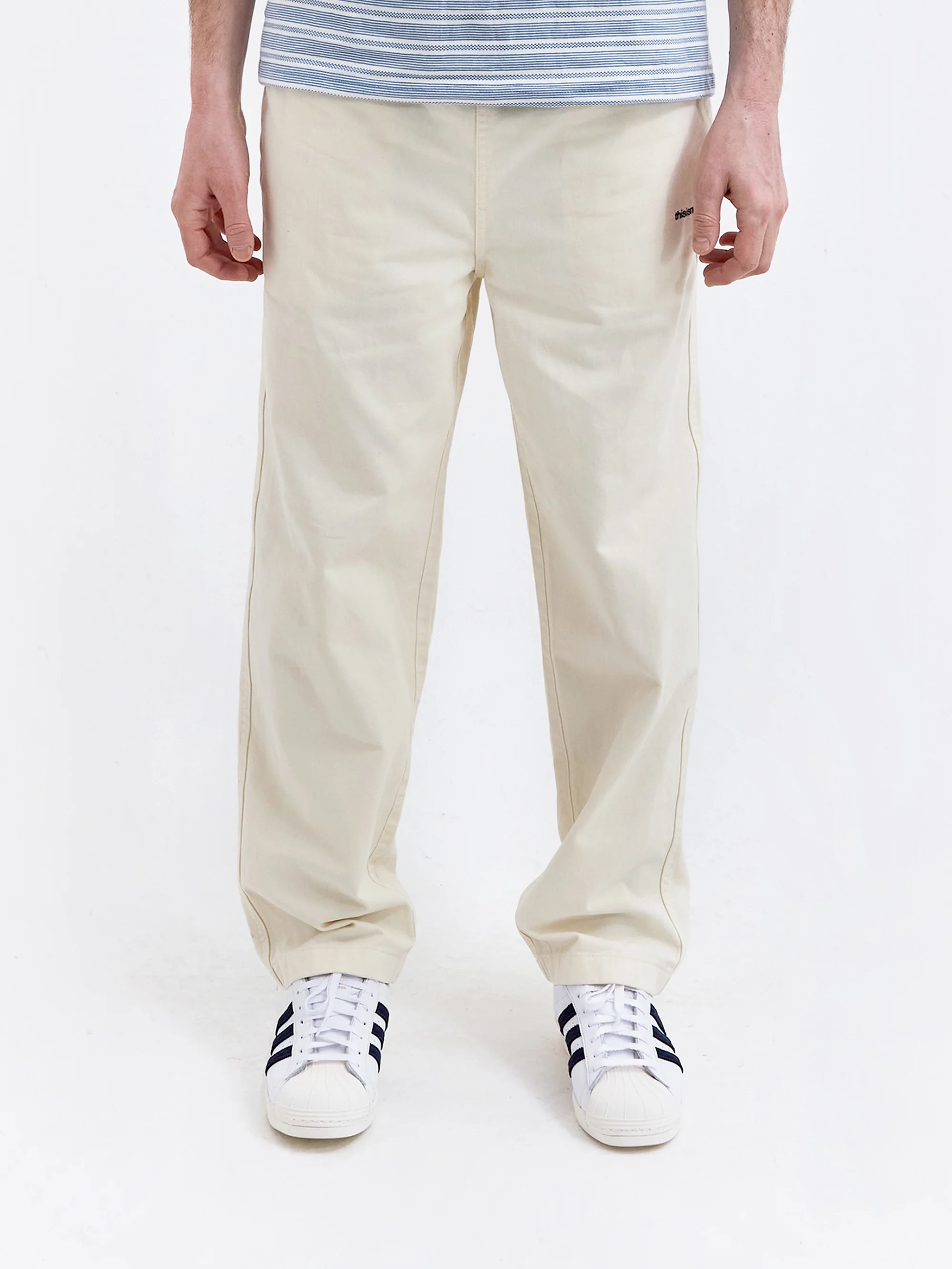thisisneverthat Easy Pant - Cream - Image 4