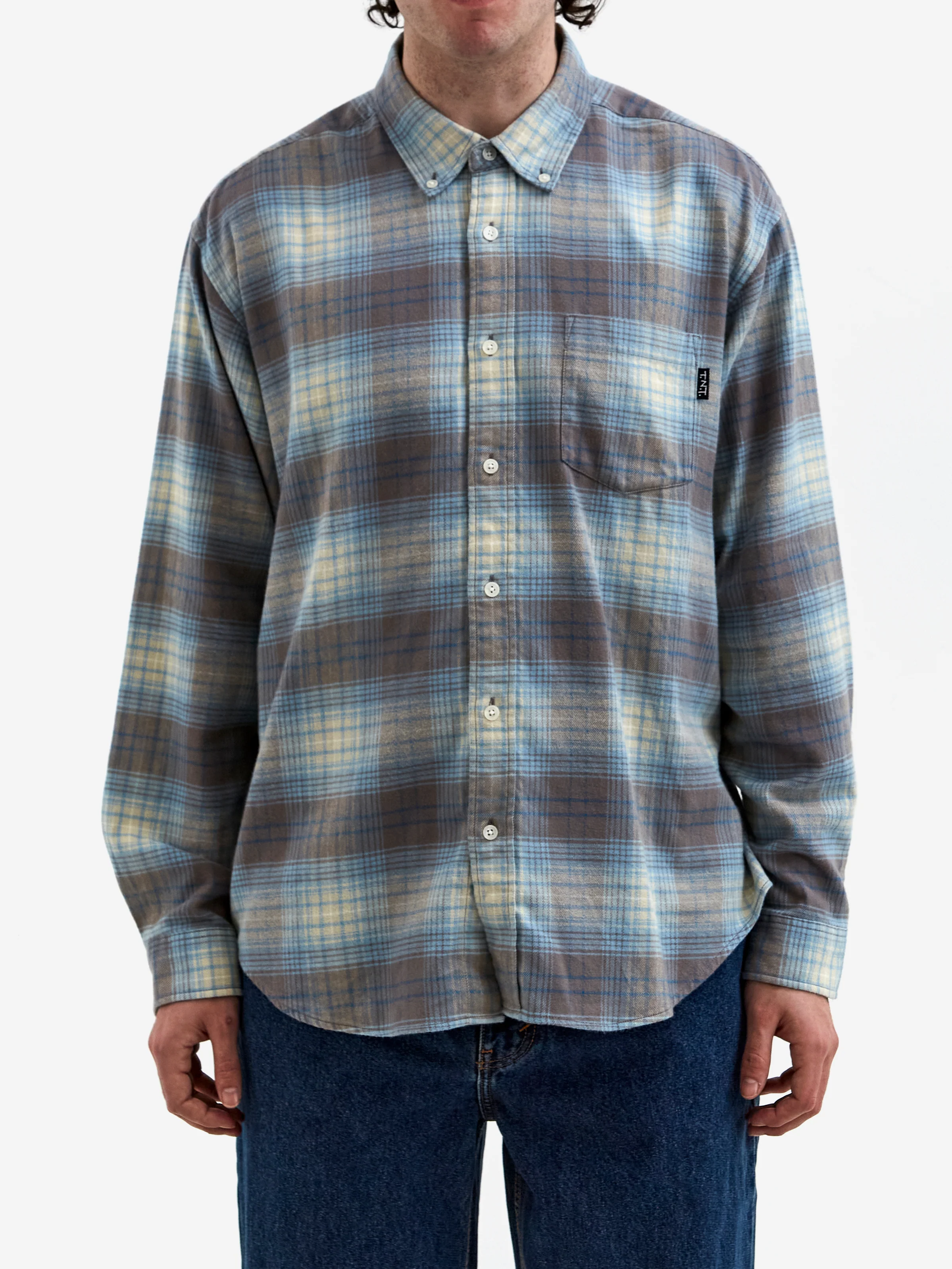thisisneverthat Flannel Check Shirt - Brown - Image 2