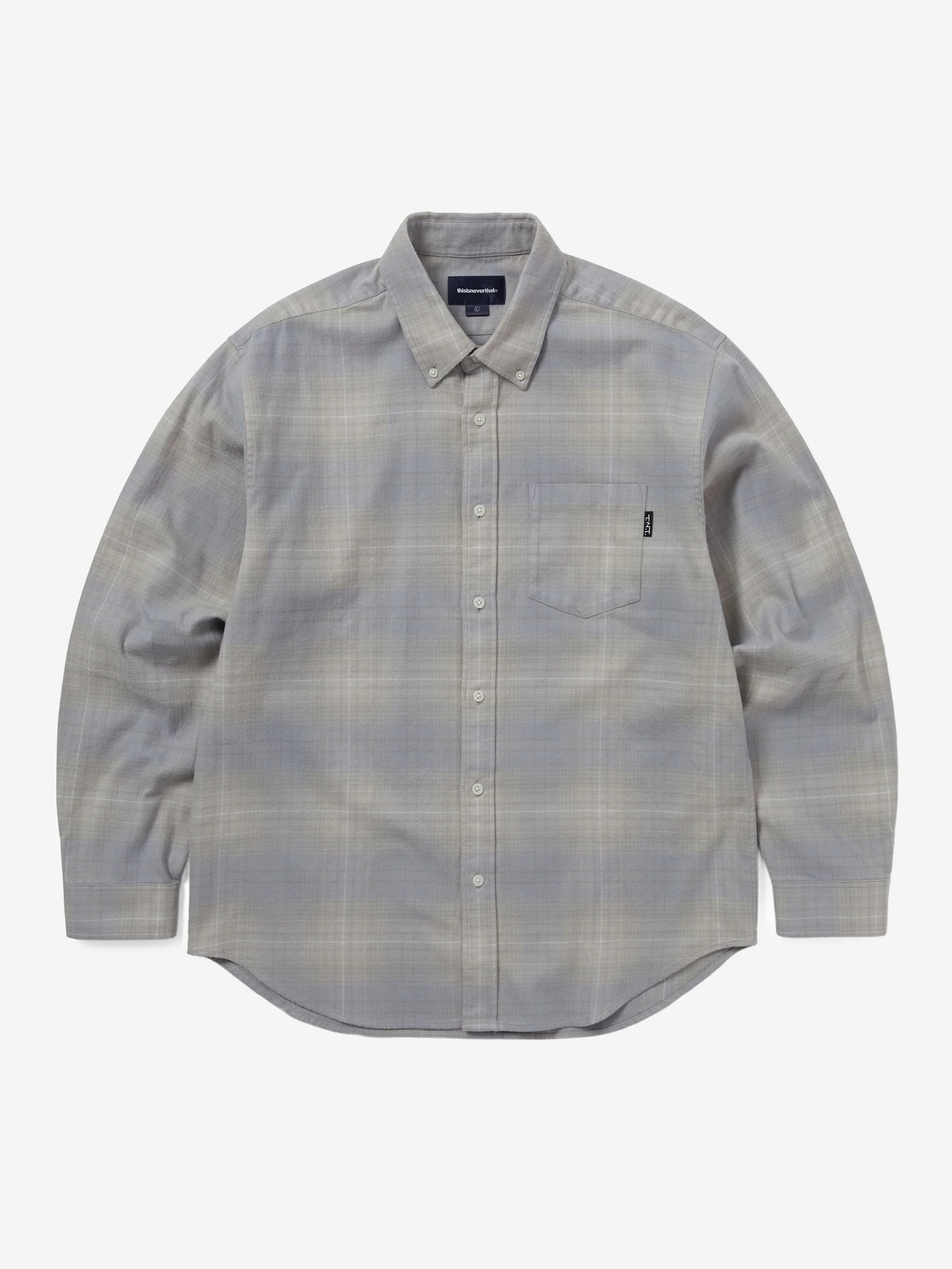 thisisneverthat Flannel Check Shirt - Grey
