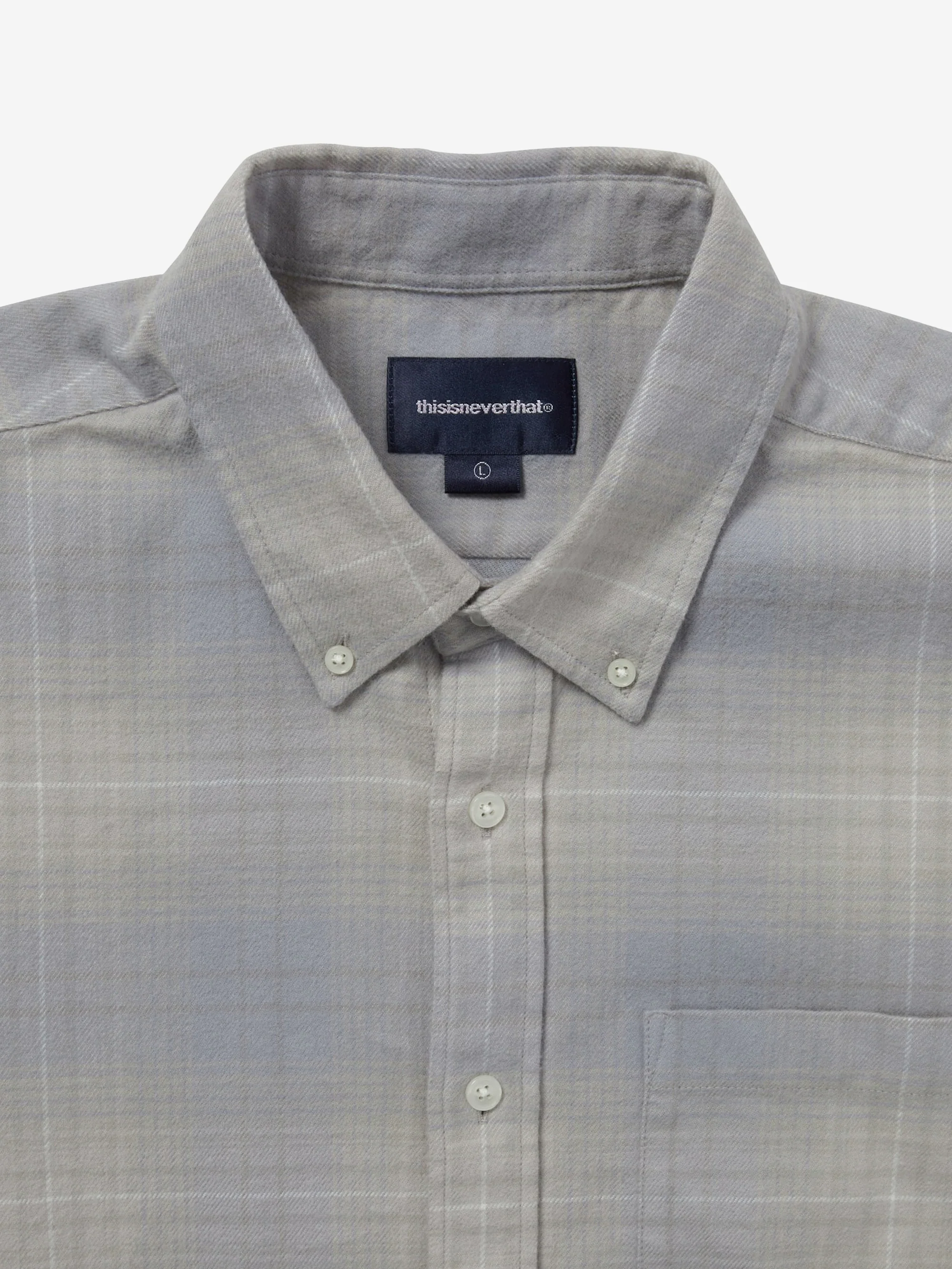 thisisneverthat Flannel Check Shirt - Grey - Image 3