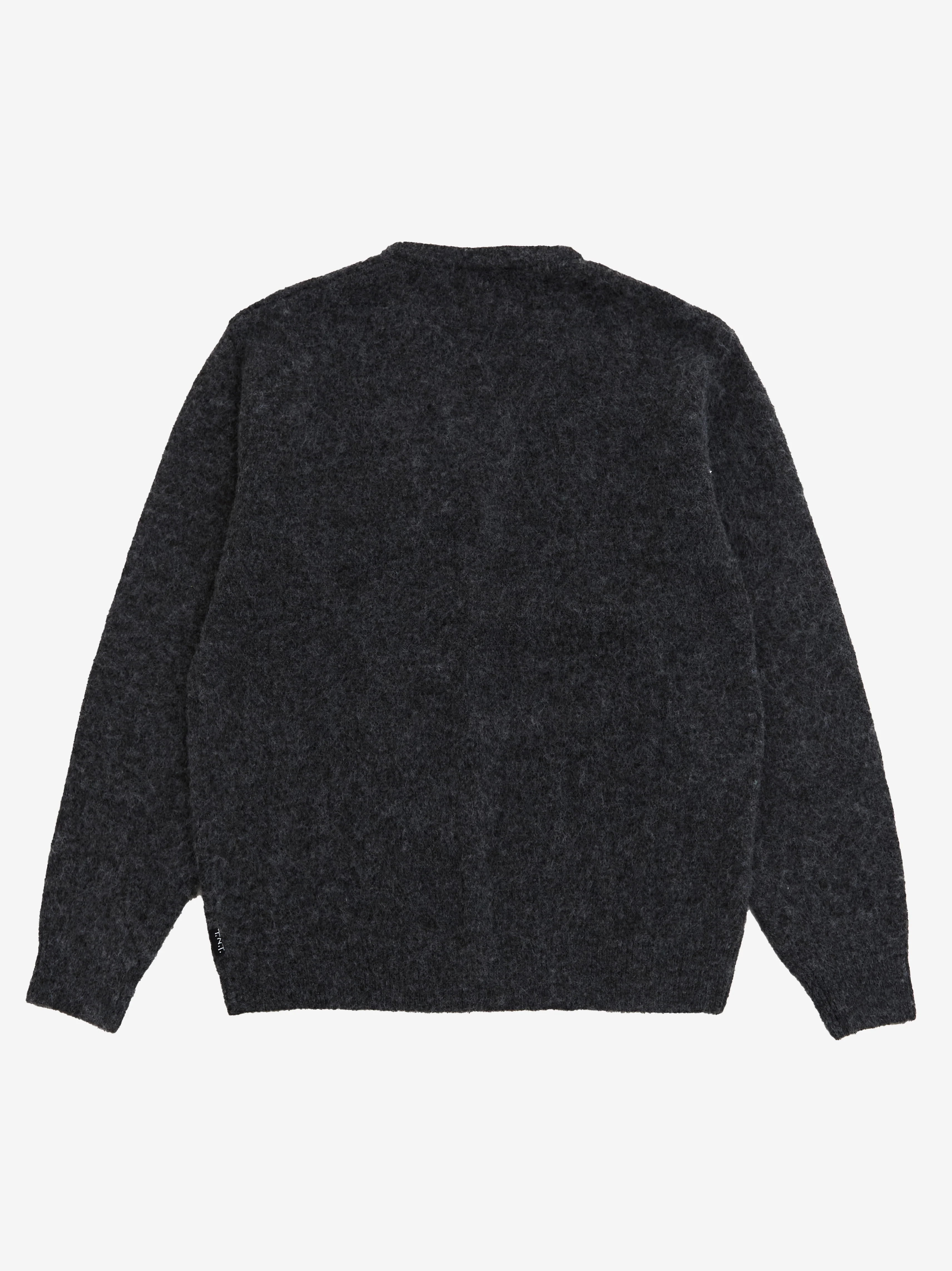 thisisneverthat Hairy Knit Cardigan - Charcoal - Image 4