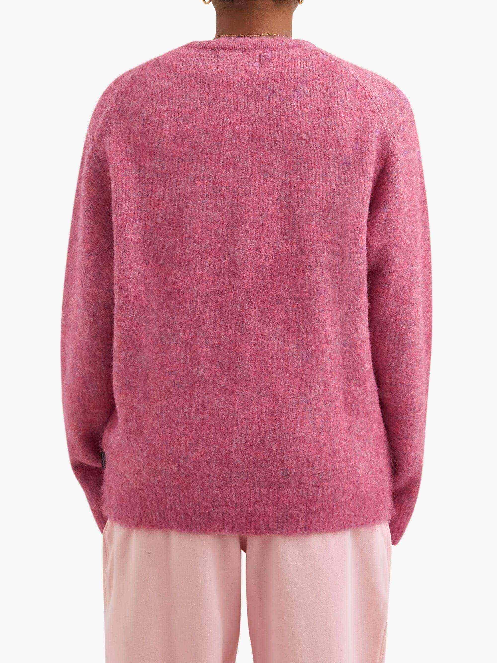 thisisneverthat Hairy Knit Cardigan W - Pink - Image 4