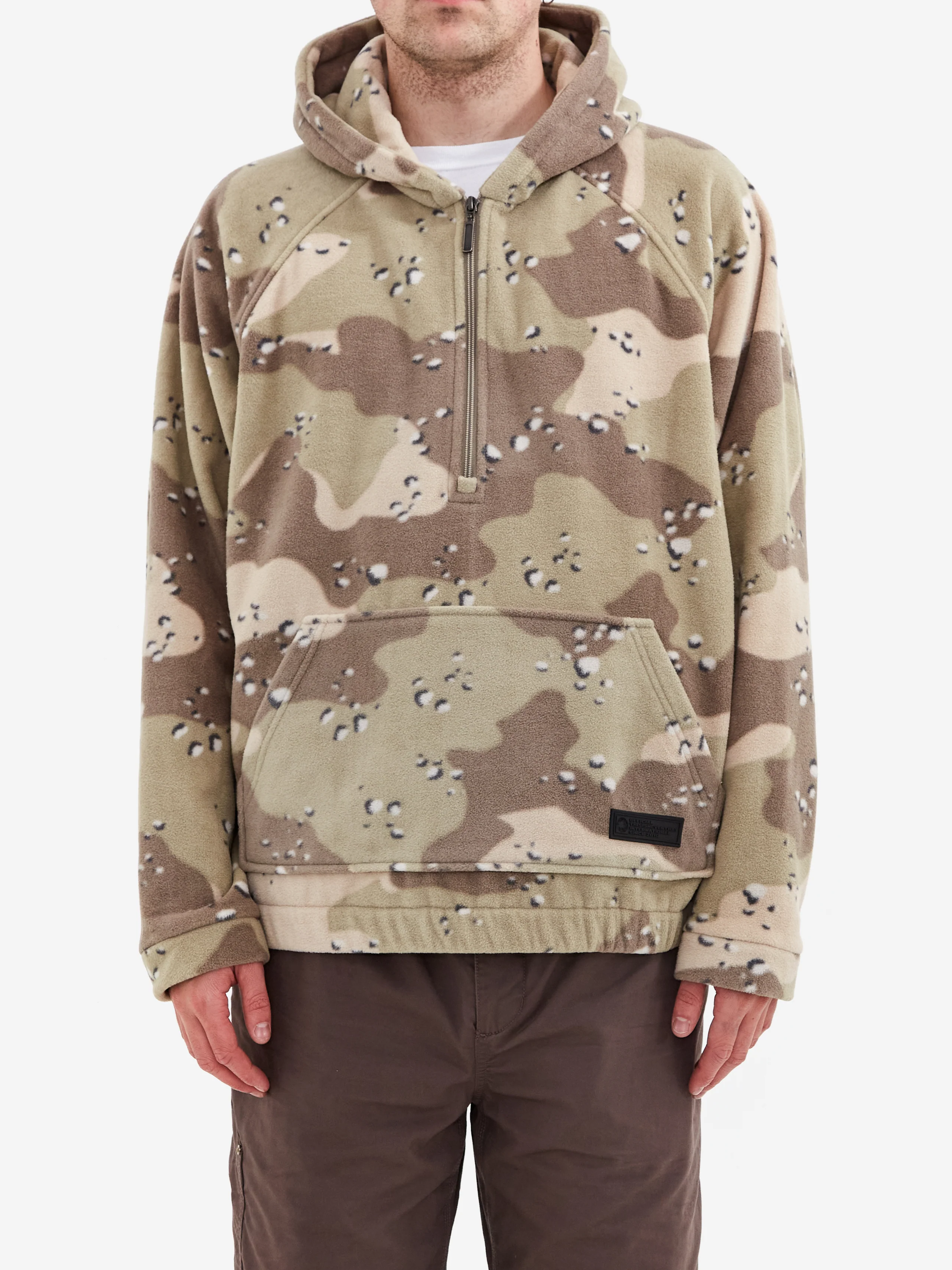 thisisneverthat Hooded Fleece Half Zip Pullover - Camo - Image 2