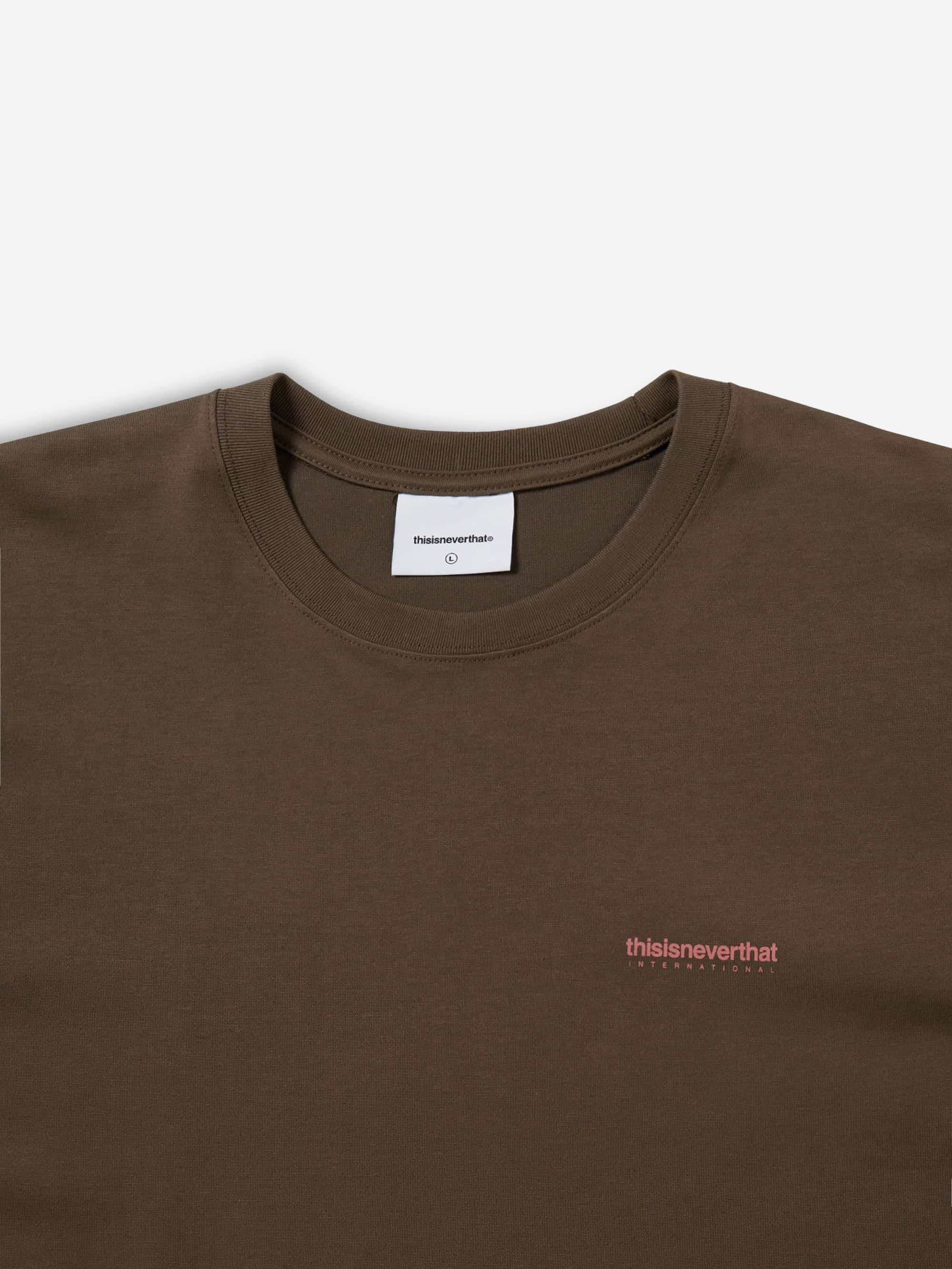 thisisneverthat INTL. Logo Tee - Brown - Image 2