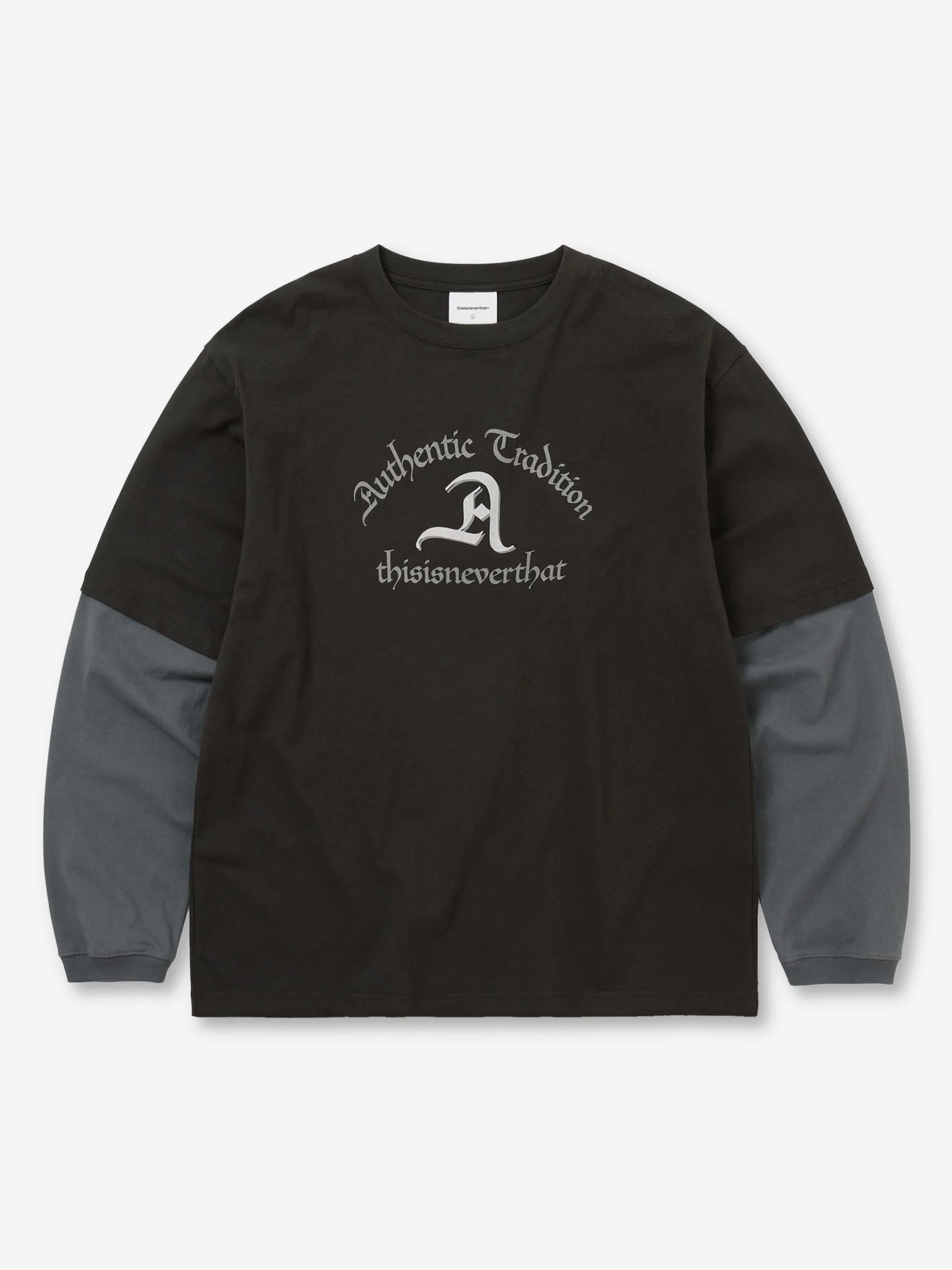 thisisneverthat Layered L/S Tee - Off Black