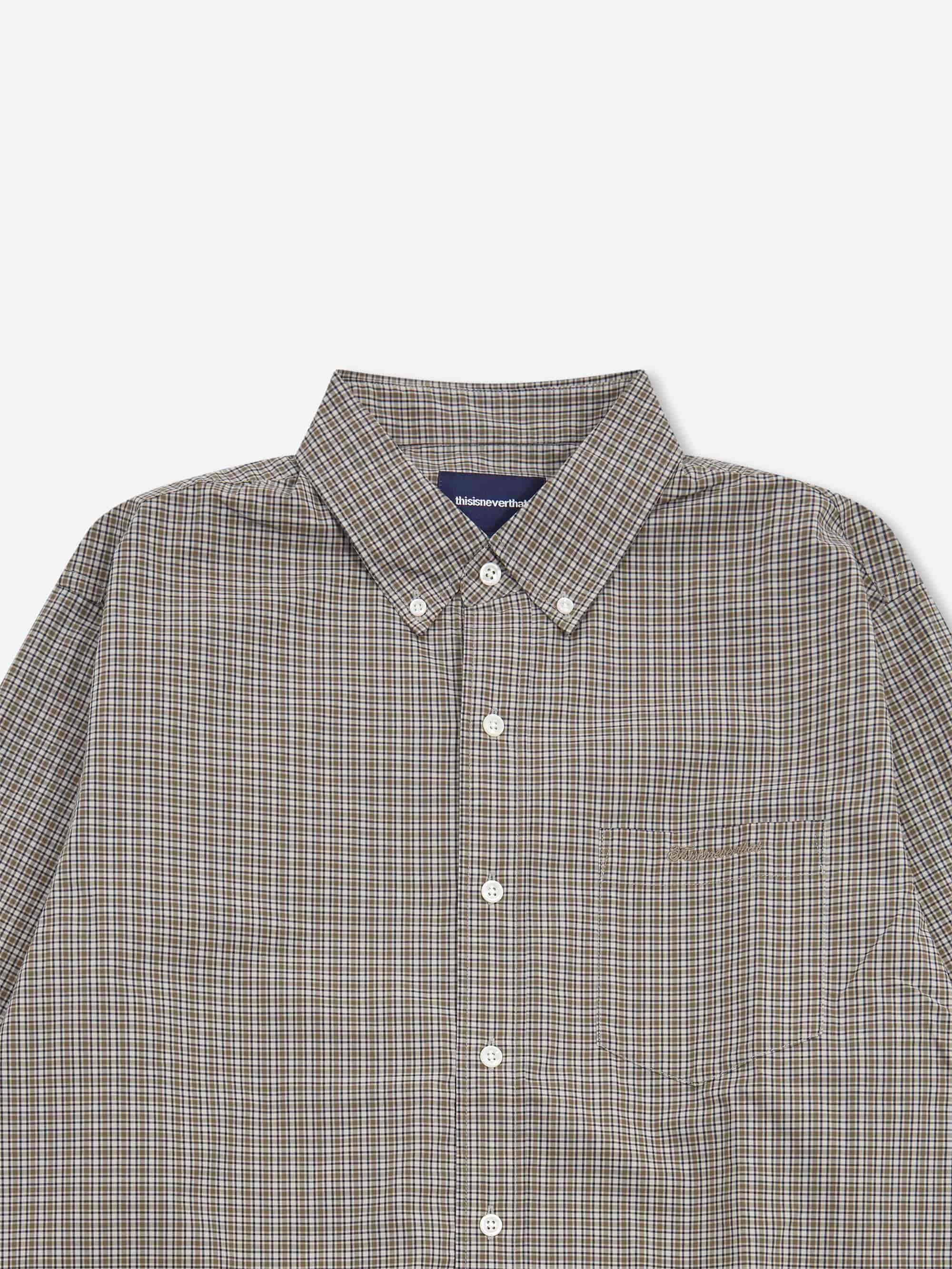 thisisneverthat Lightweight Plaid Shirt - Beige - Image 2