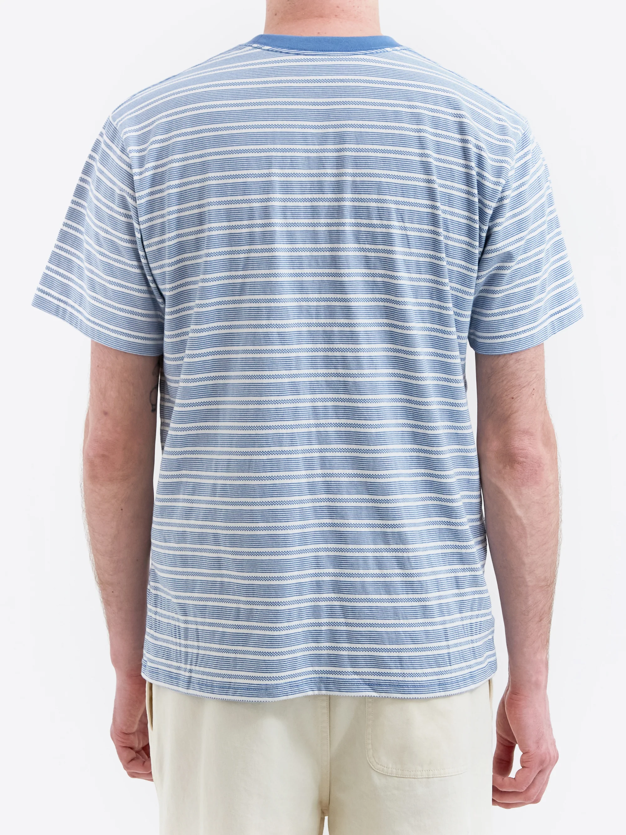 thisisneverthat Micro Striped T-Shirt - Blue - Image 6