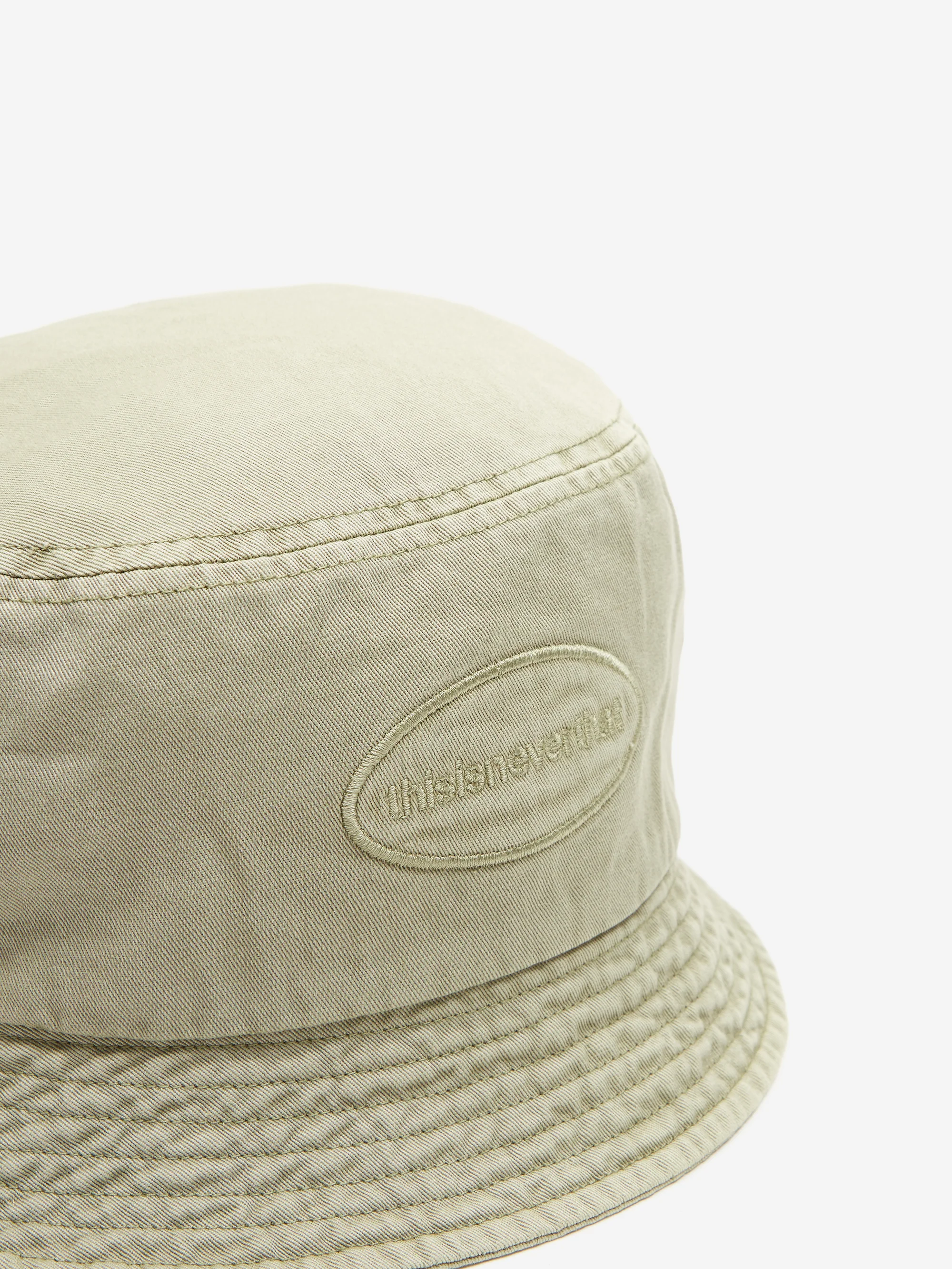 thisisneverthat Overdyed E/T-Logo Bucket Hat - Green - Image 2
