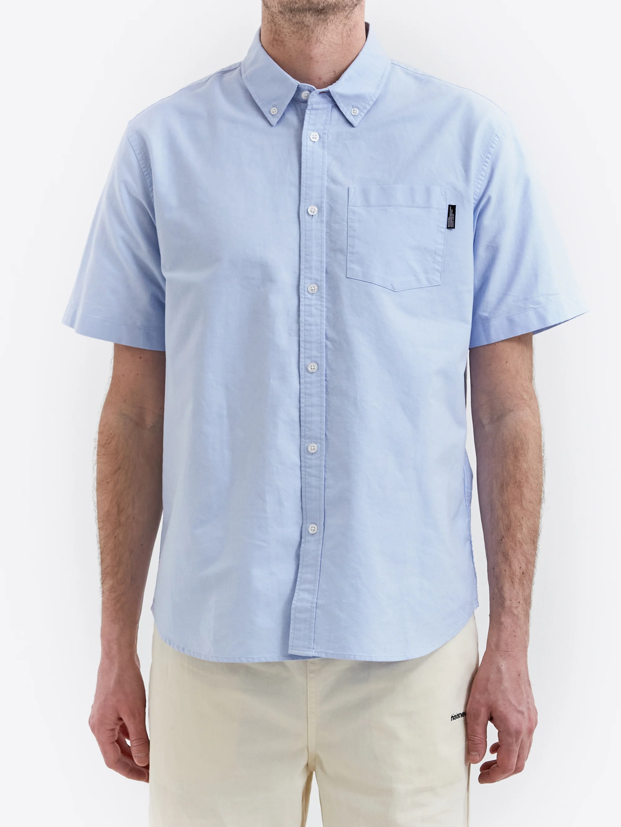 thisisneverthat Oxford Short Sleeve Shirt - Light Blue - Image 4